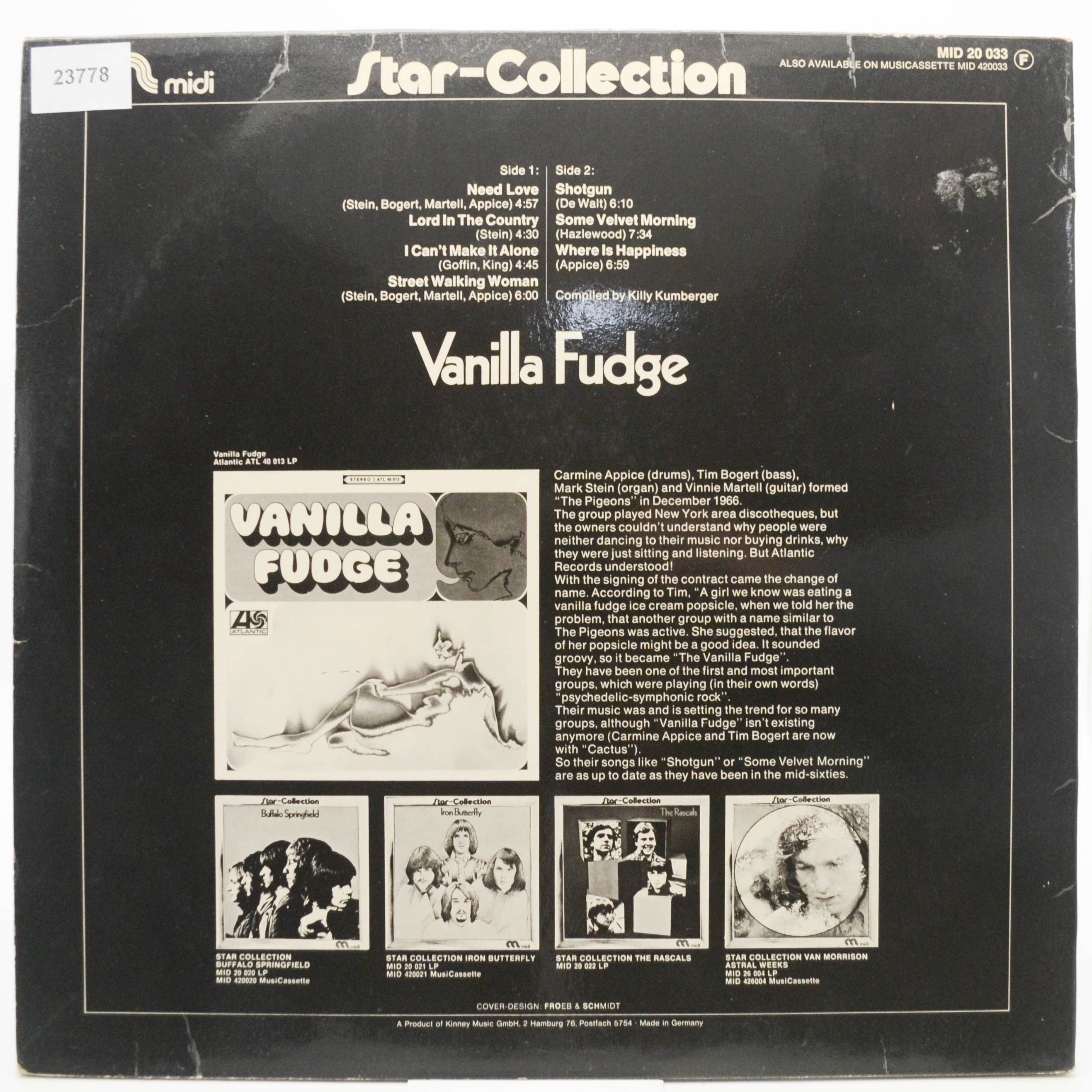 Vanilla Fudge — Star-Collection, 1972
