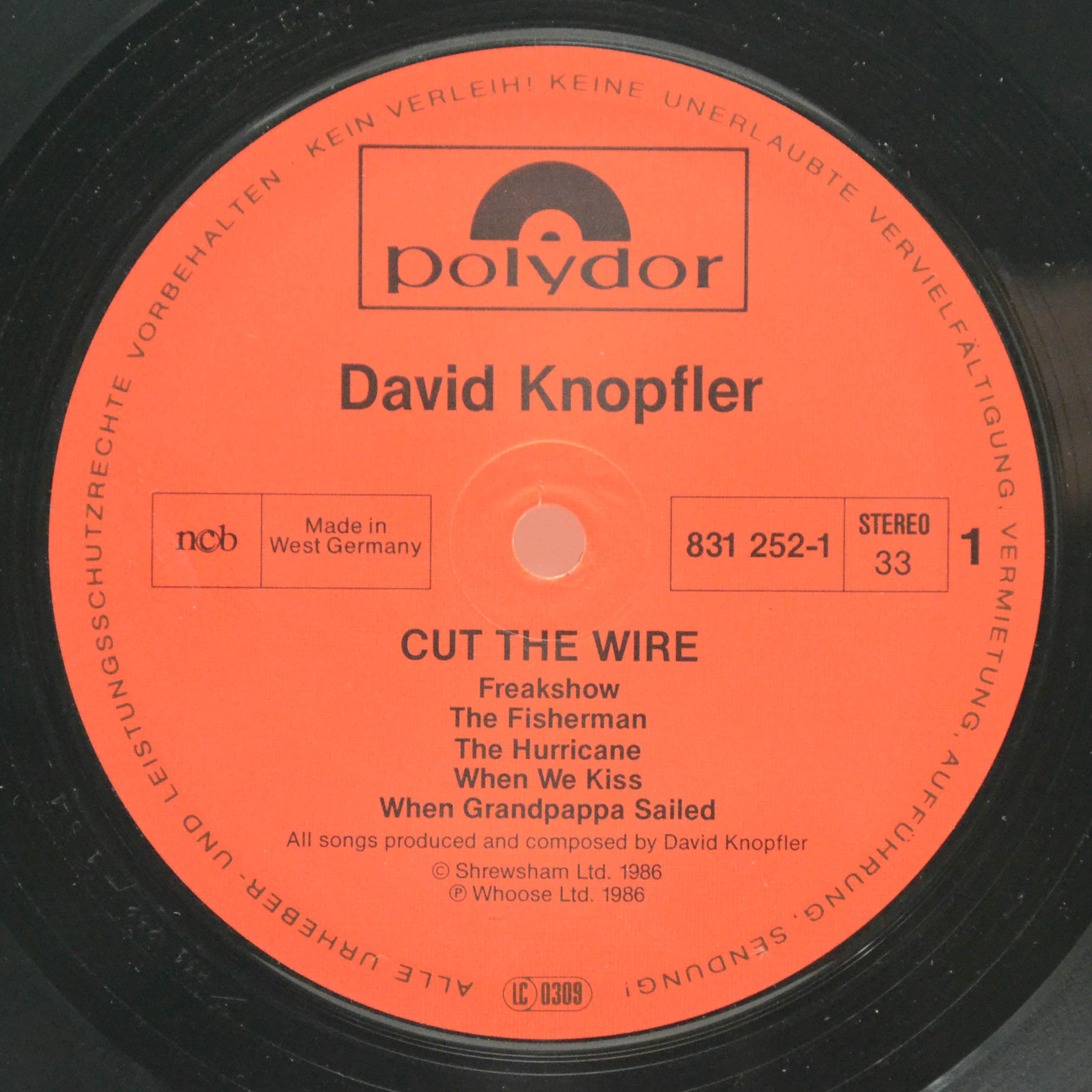 David Knopfler — Cut The Wire, 1986