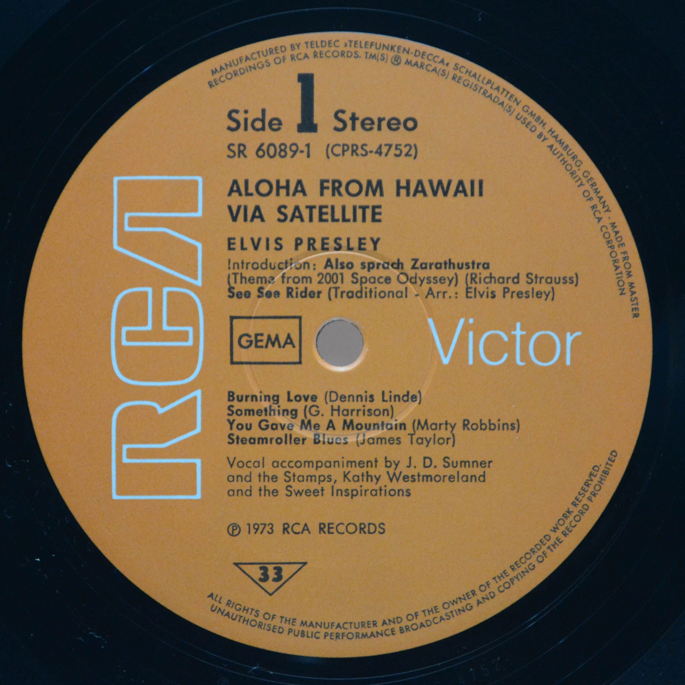 Elvis — Aloha From Hawaii Via Satellite (2LP), 1973