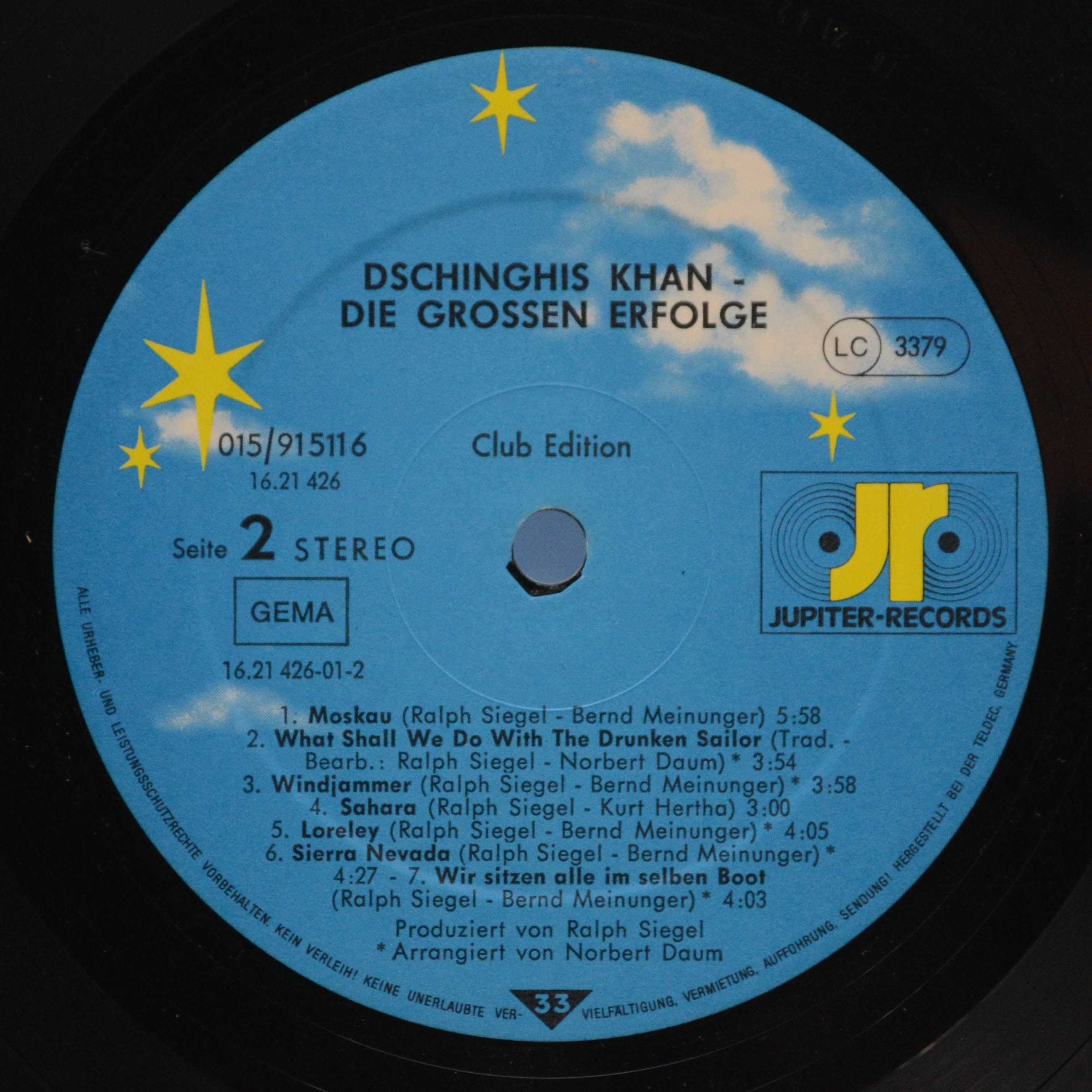 Dschinghis Khan — Die Grossen Erfolge, 1981