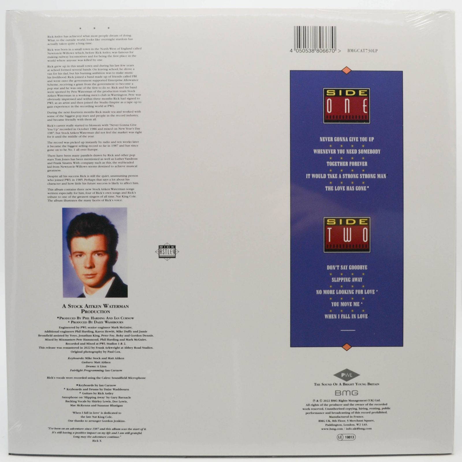 Rick Astley — Whenever You Need Somebody, 1987