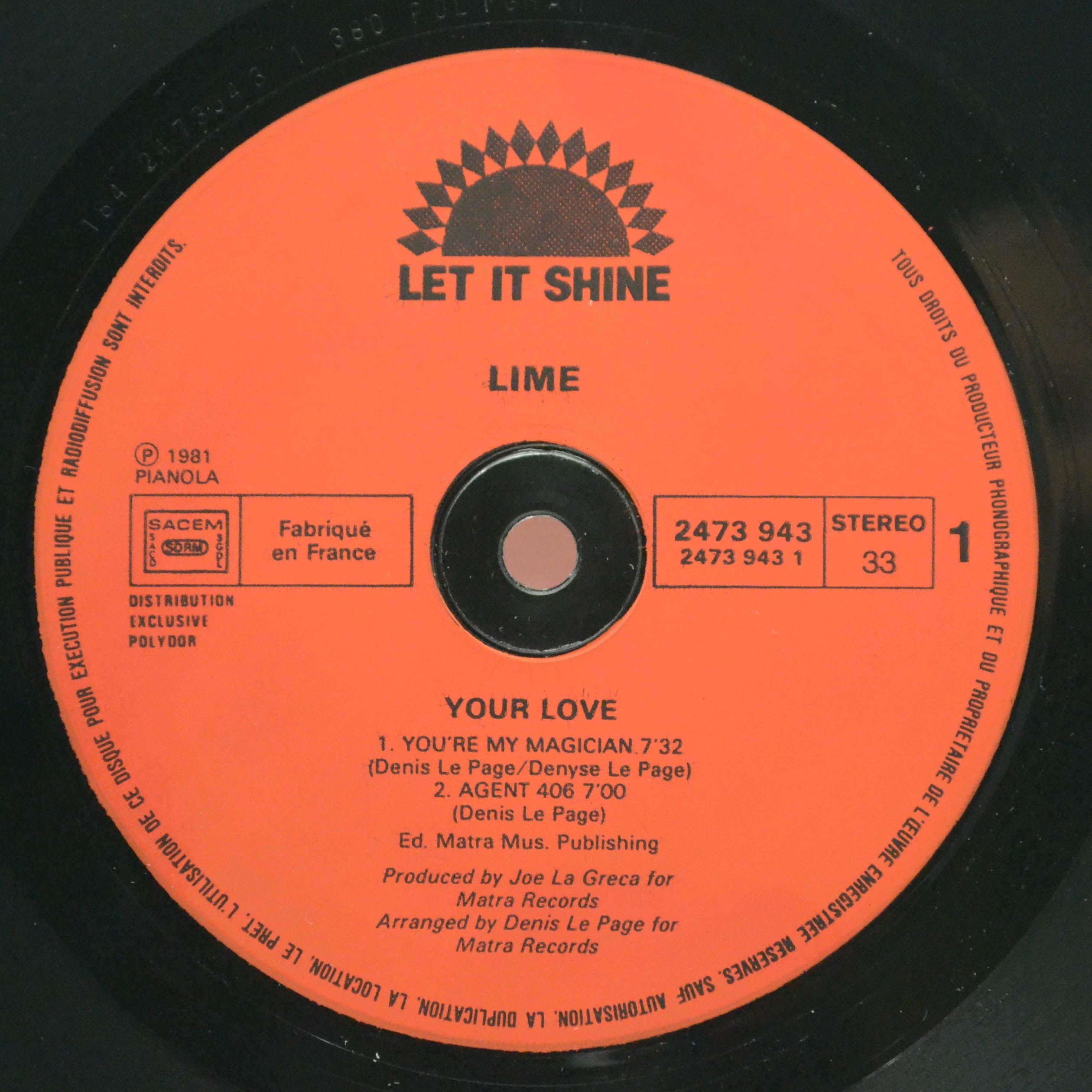 Lime — Your Love, 1981