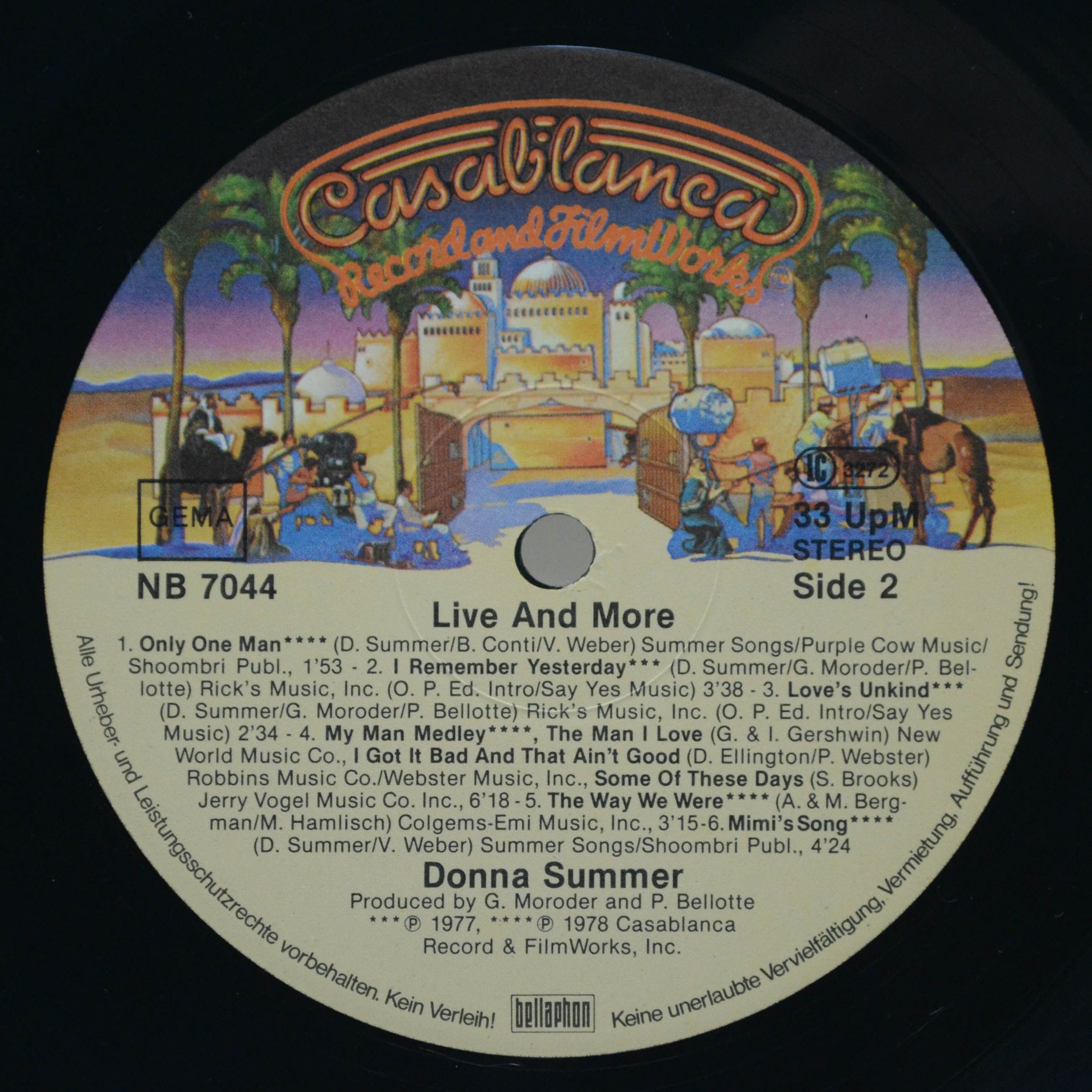 Donna Summer — Live And More (2LP), 1978