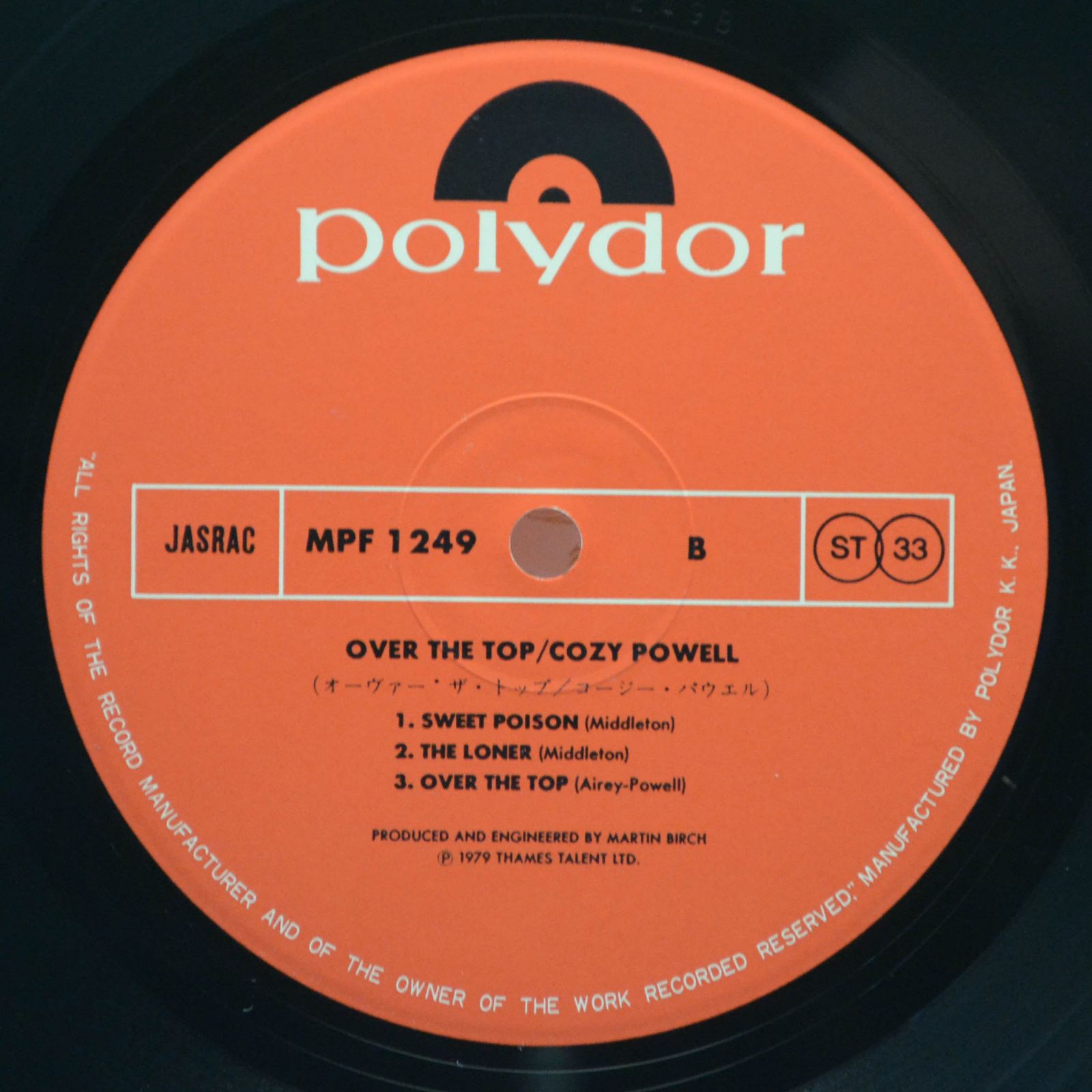 Cozy Powell — Over The Top, 1979