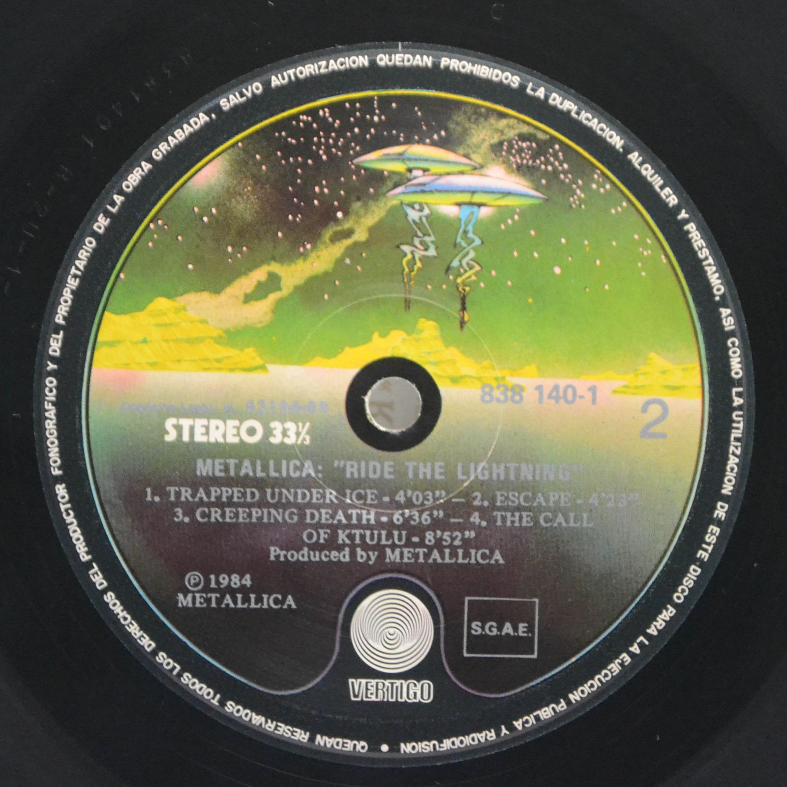 Metallica — Ride The Lightning, 1984