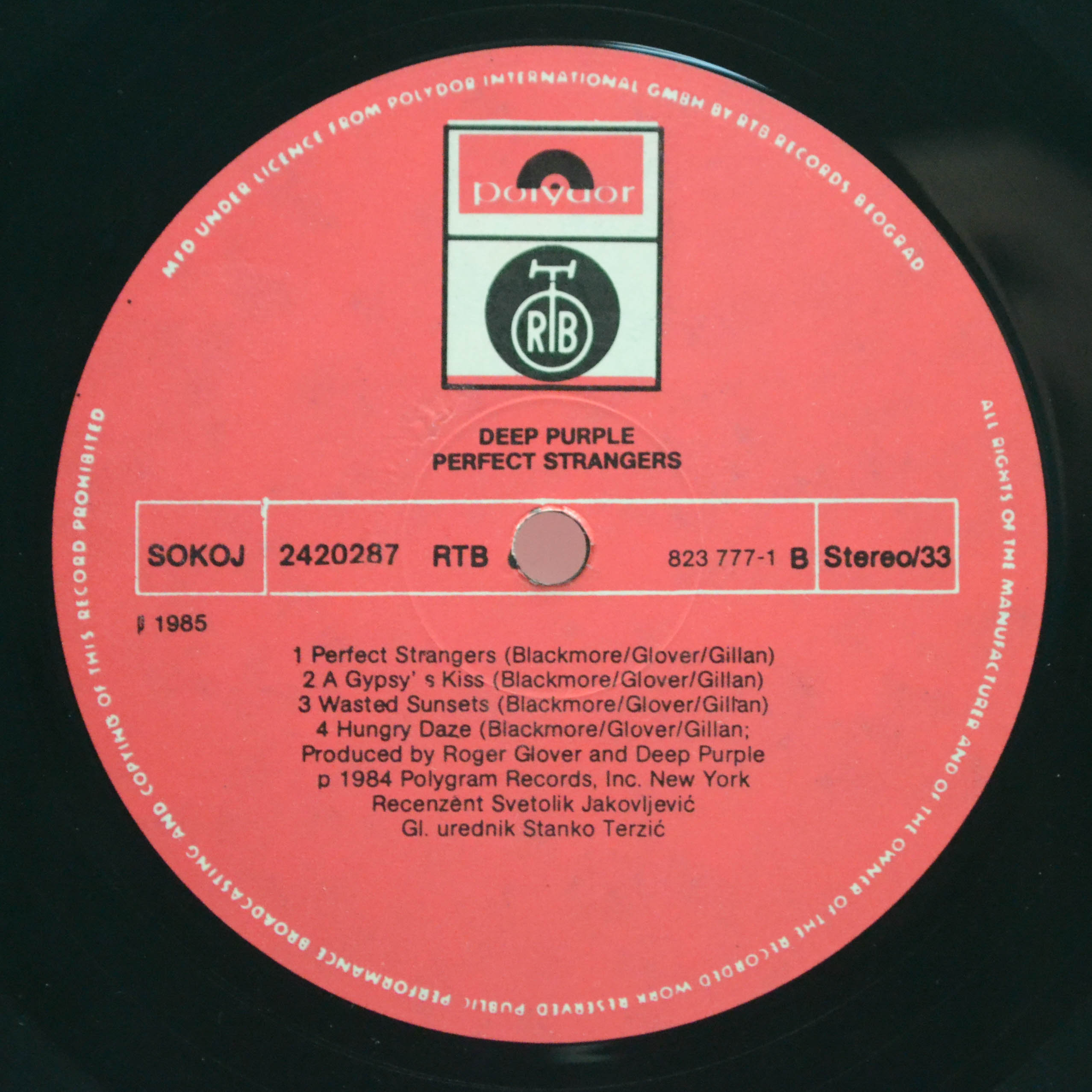 Deep Purple — Perfect Strangers, 1985