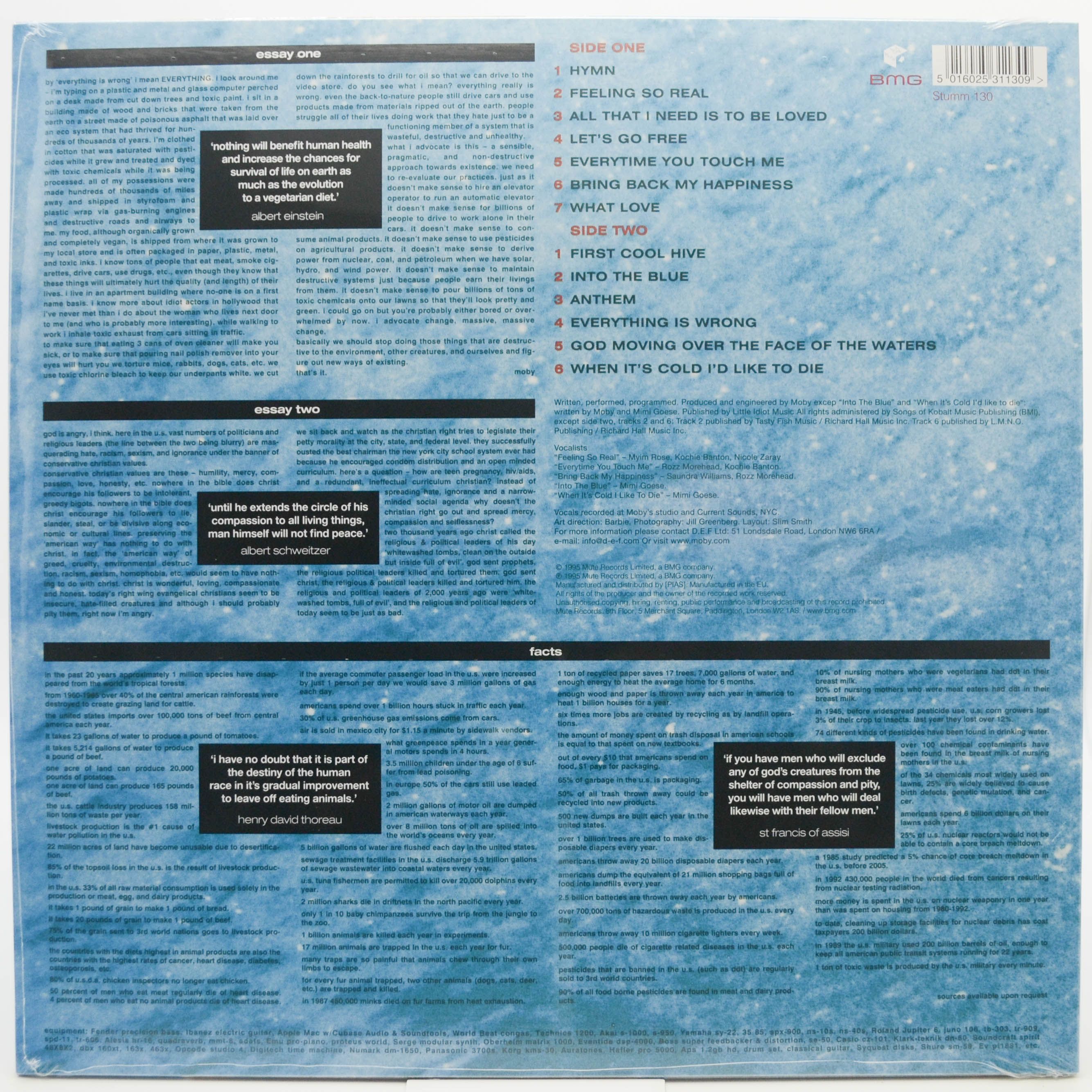 Moby — Everything Is Wrong (UK), 1995