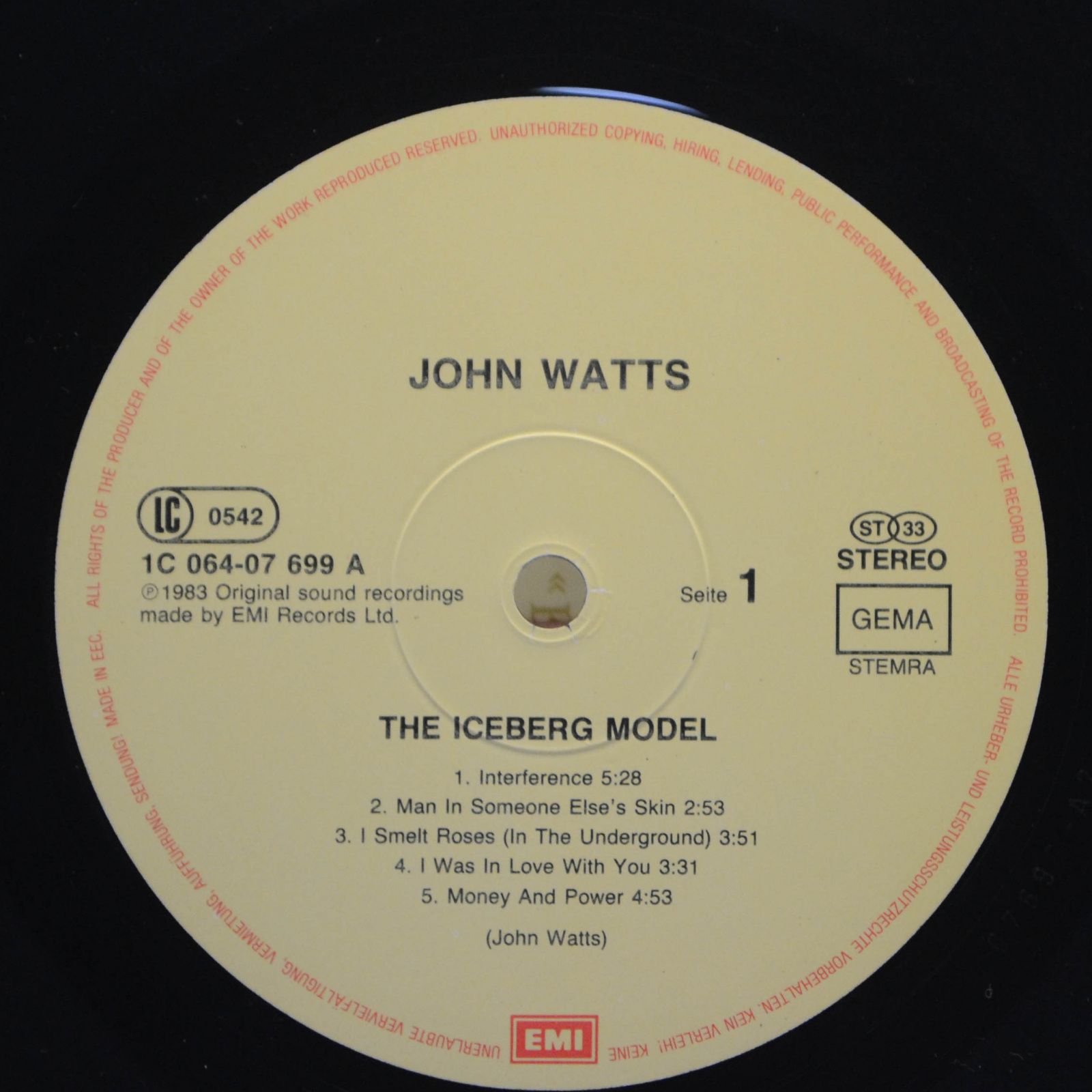 John Watts — The Iceberg Model, 1983