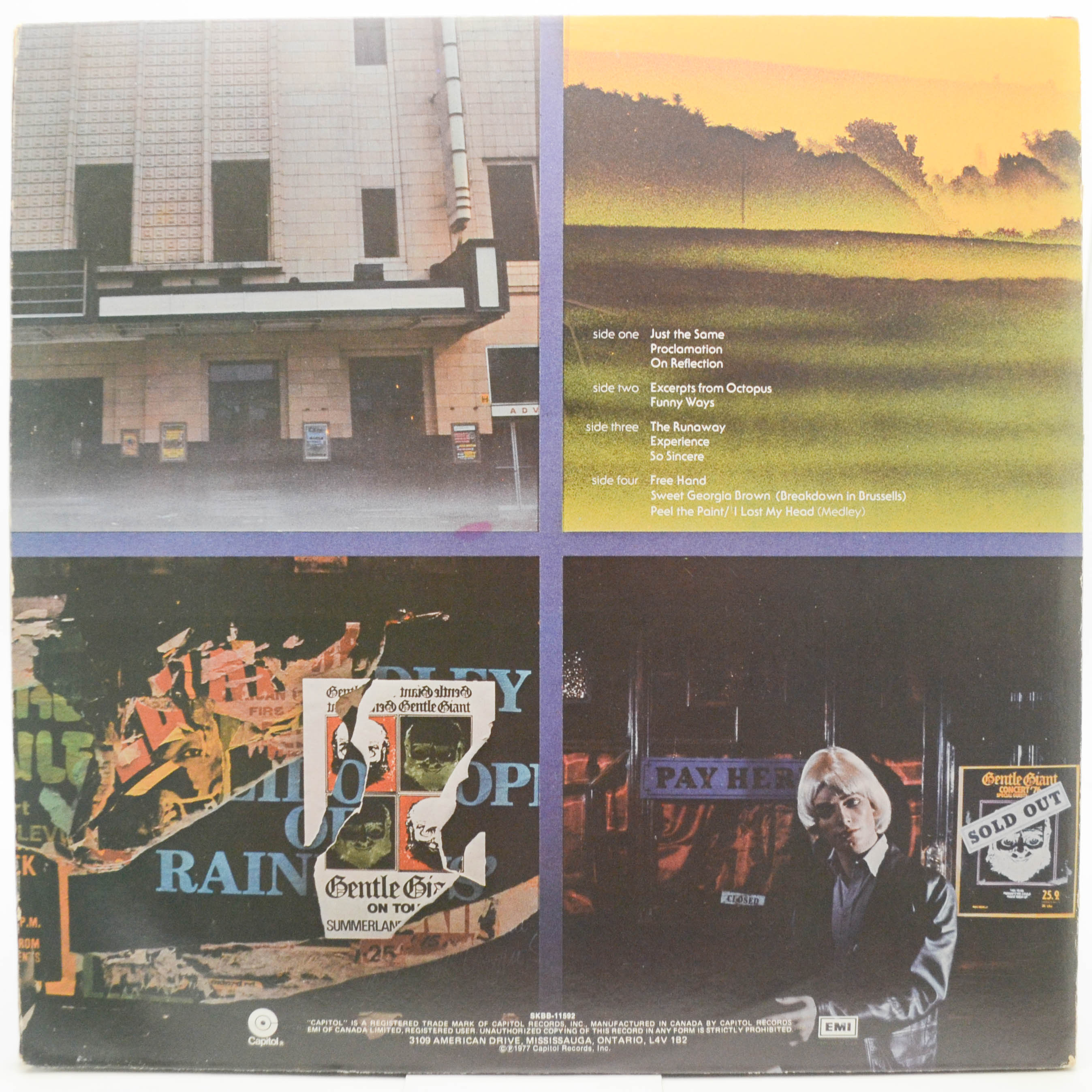 Gentle Giant — Playing The Fool (2LP), 1977