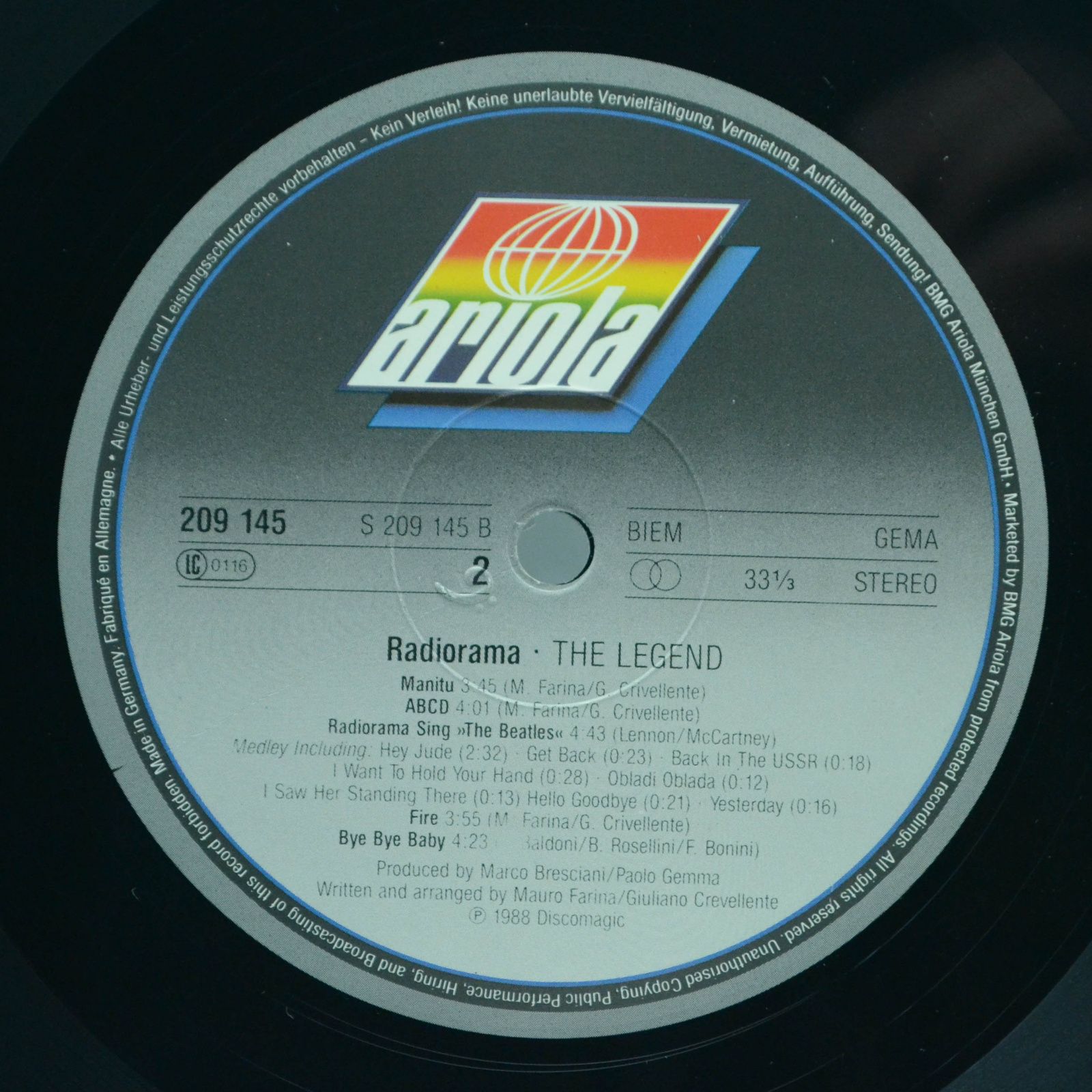 Radiorama — The Legend, 1988