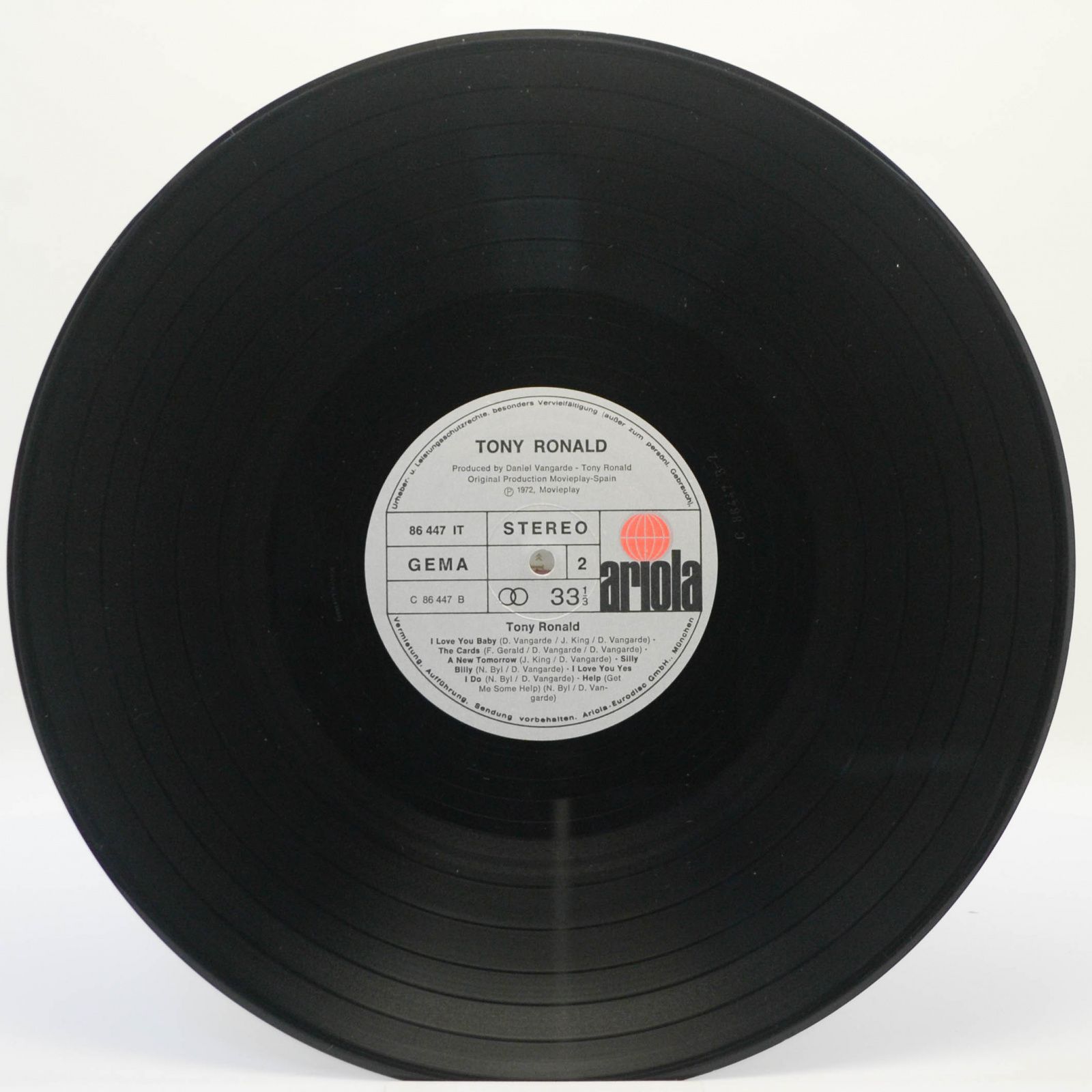 Tony Ronald — Tony Ronald, 1972