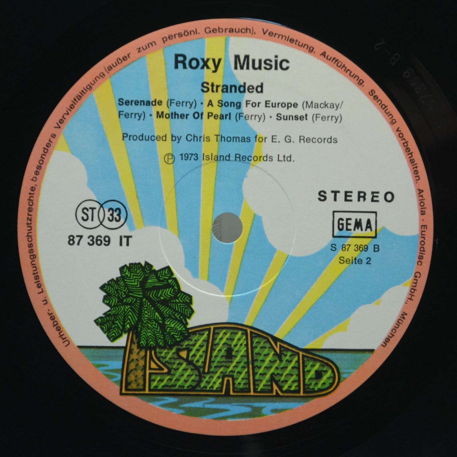 Roxy Music — Stranded, 1973