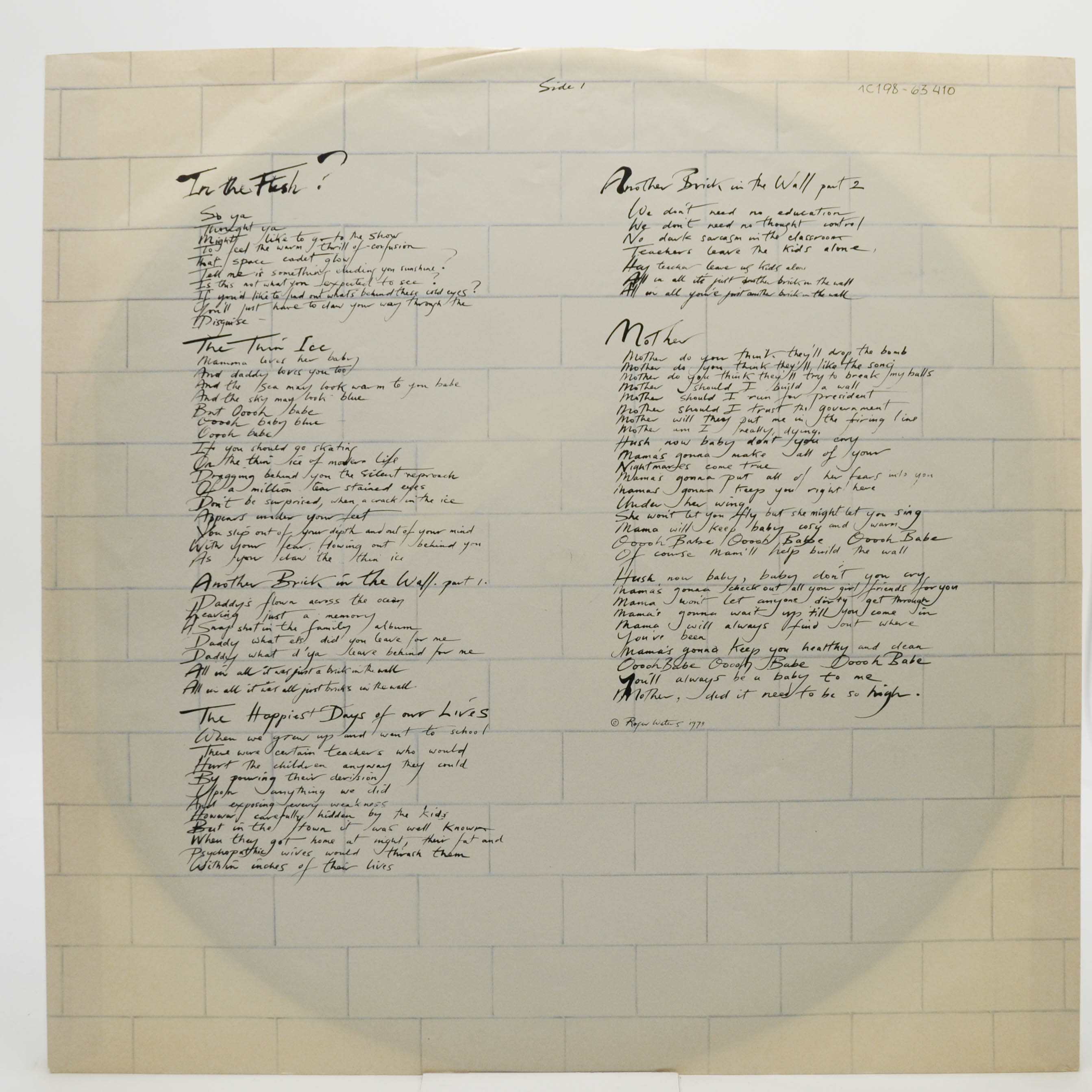 Pink Floyd — The Wall (2LP), 1979