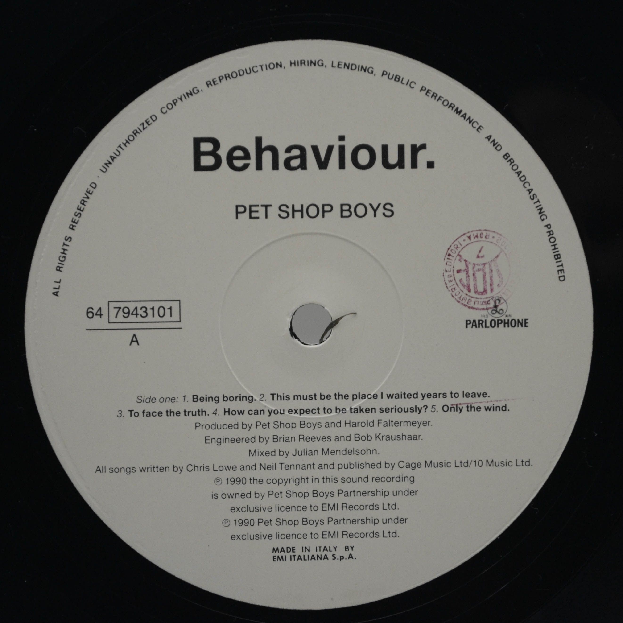Pet Shop Boys — Behaviour, 1990