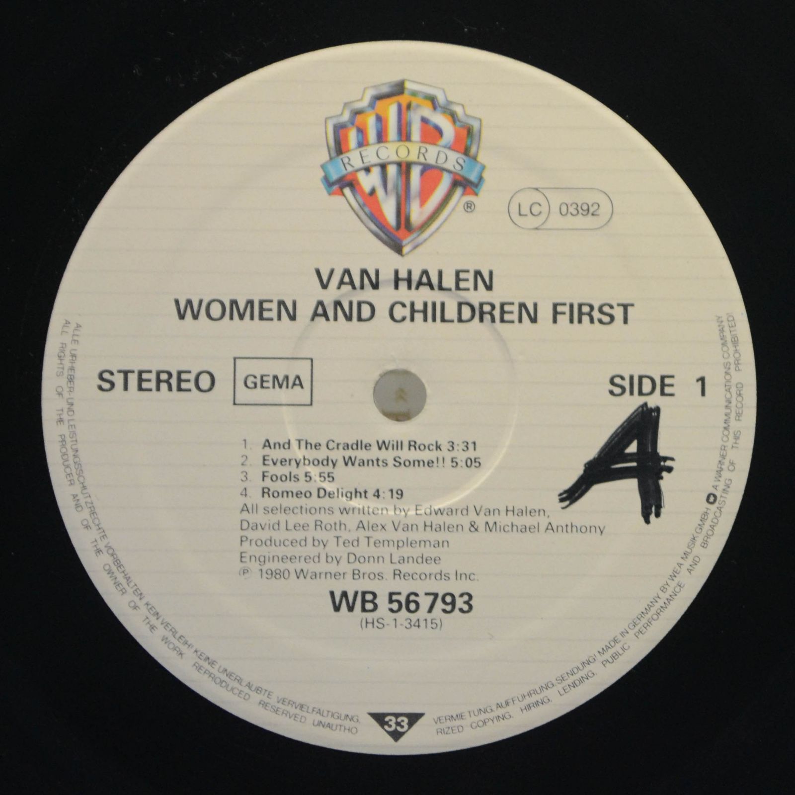 Van Halen — Women And Children First, 1980