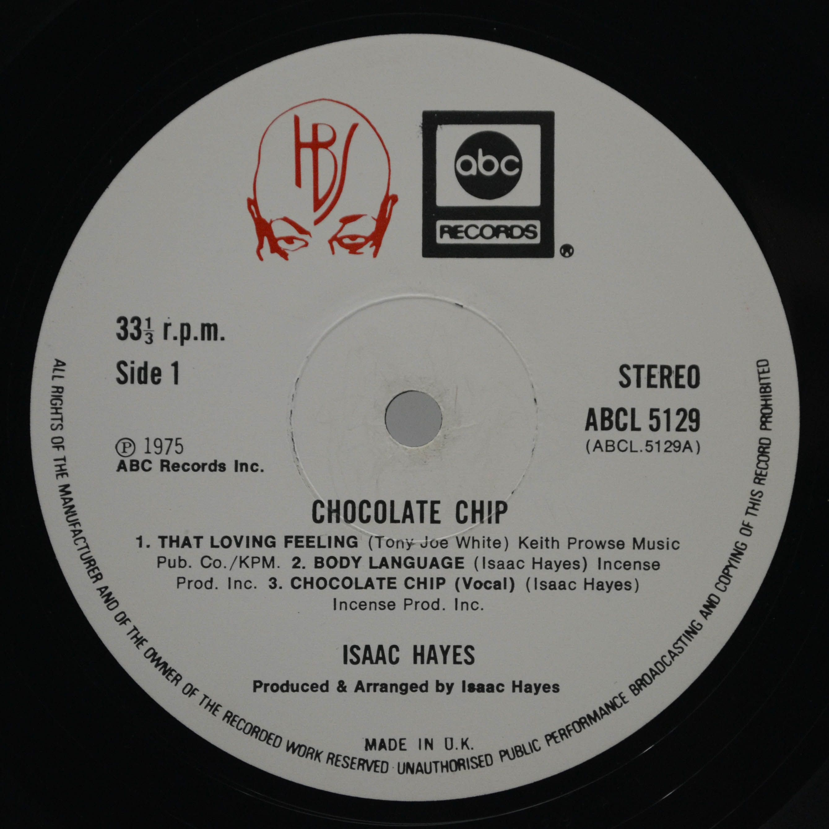 Isaac Hayes — Chocolate Chip (UK), 1975