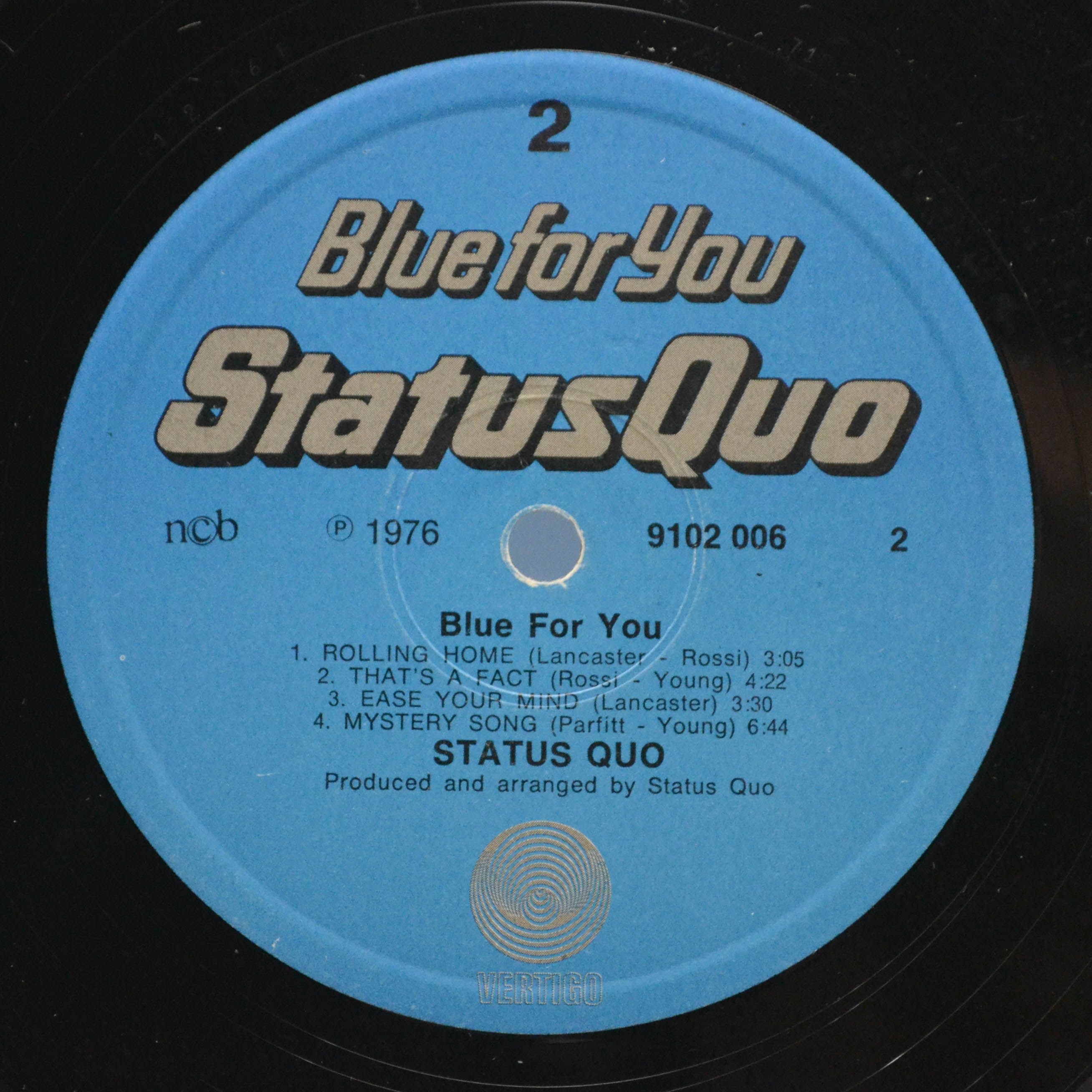 Status Quo — Blue For You, 1976
