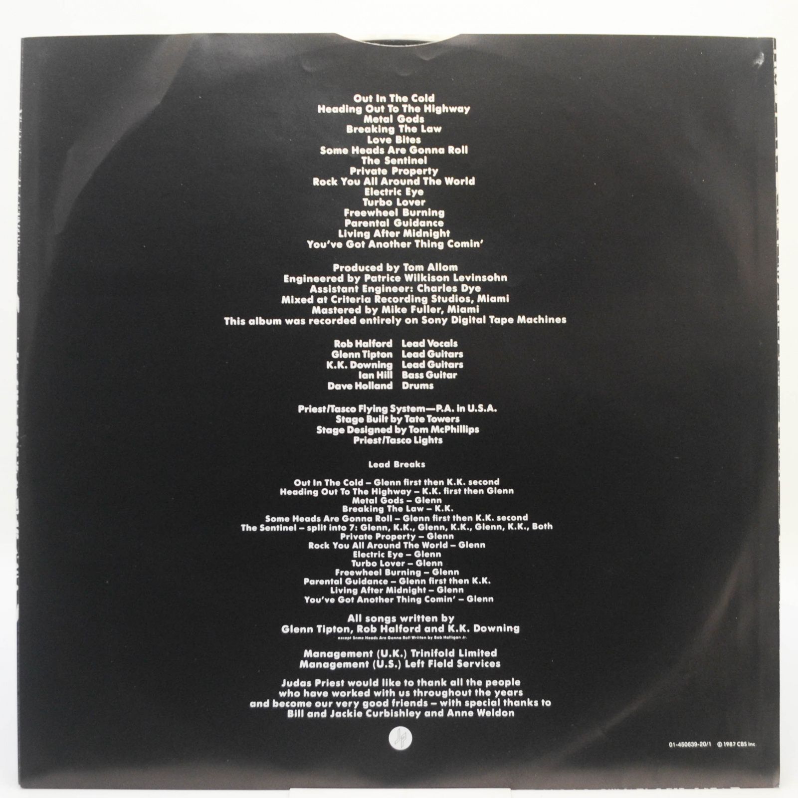 Judas Priest — Priest...Live! (2LP), 1975