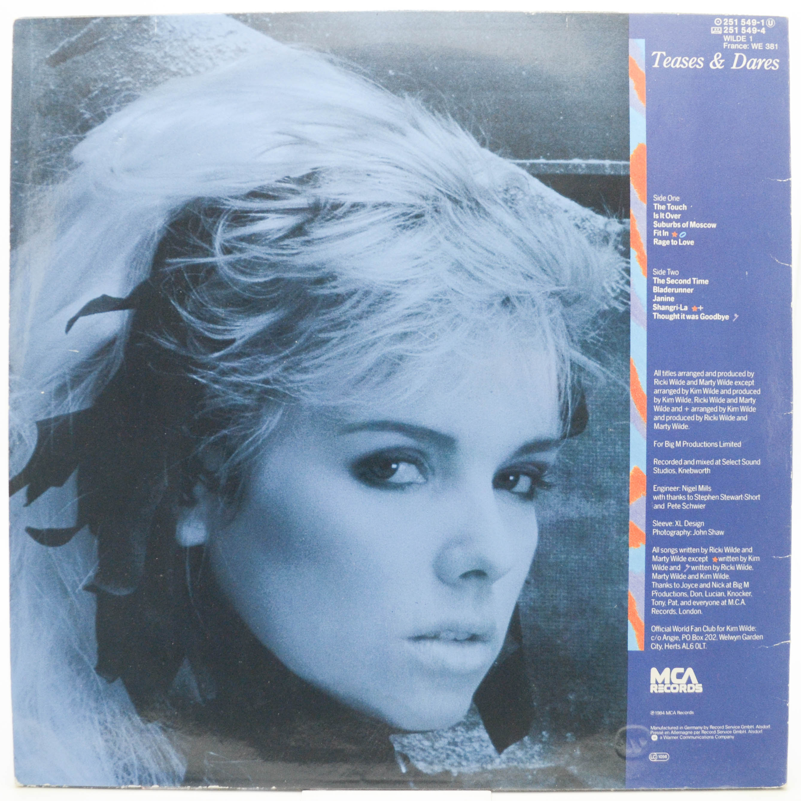 Kim Wilde — Teases & Dares, 1984