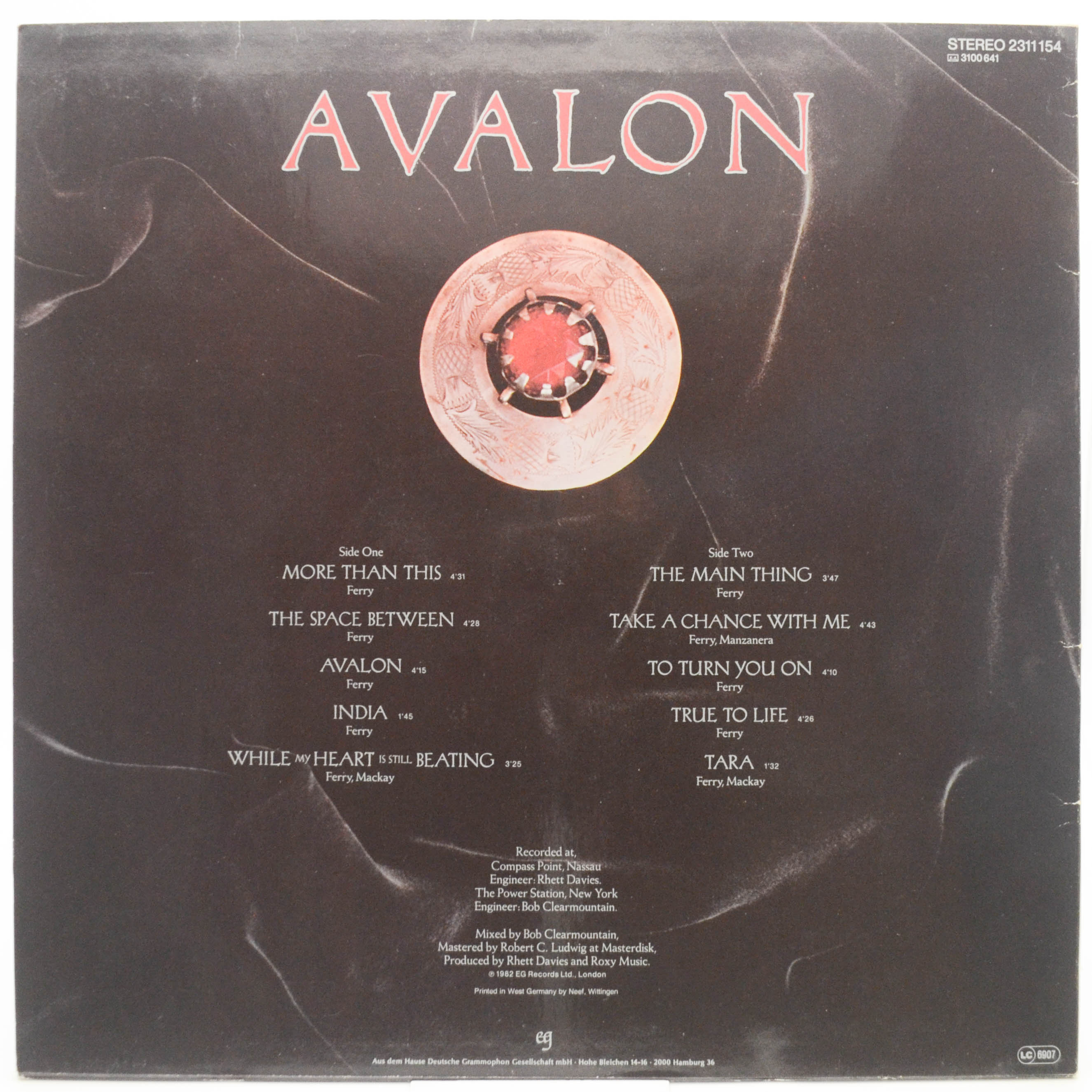 Roxy Music — Avalon, 1982