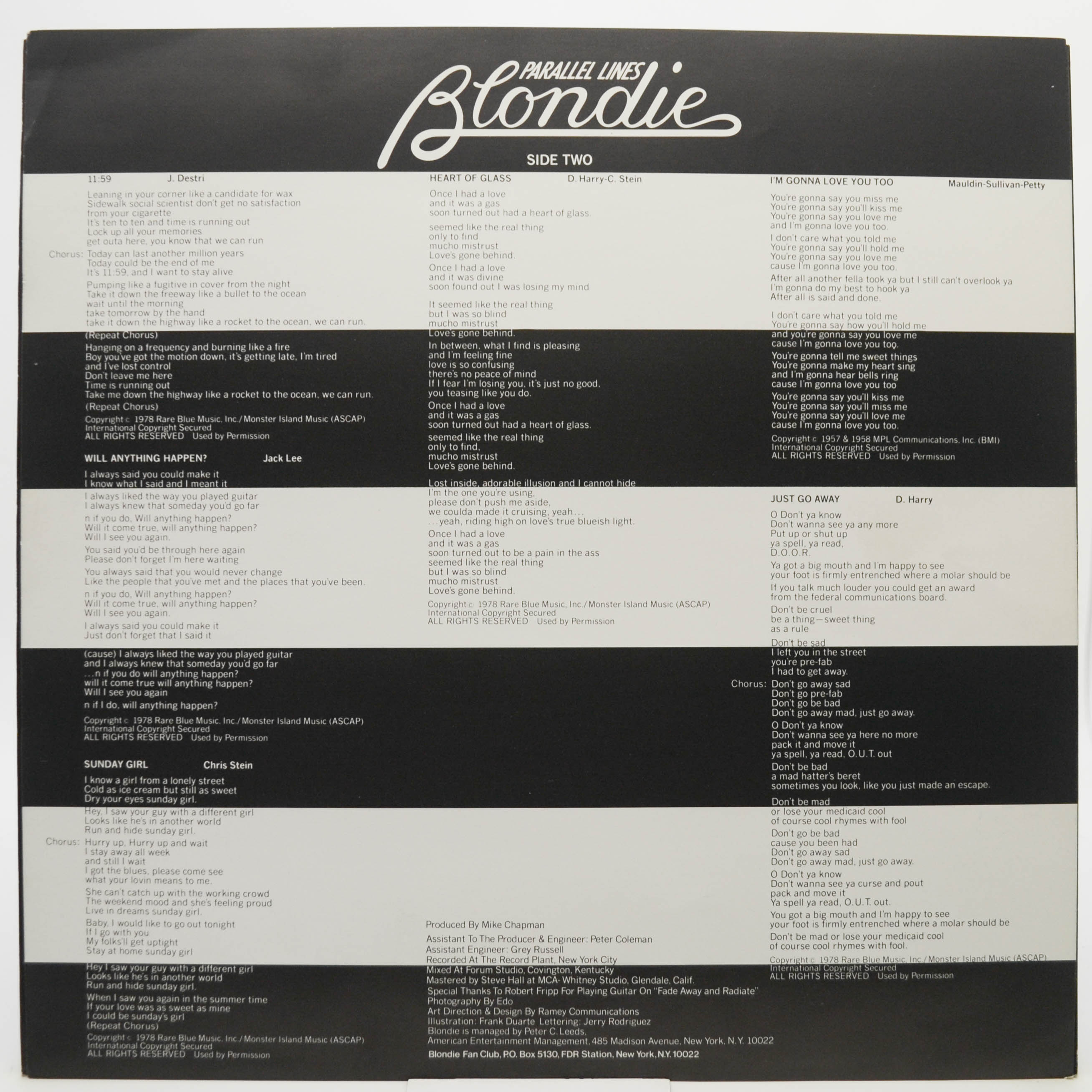 Blondie — Parallel Lines, 1978