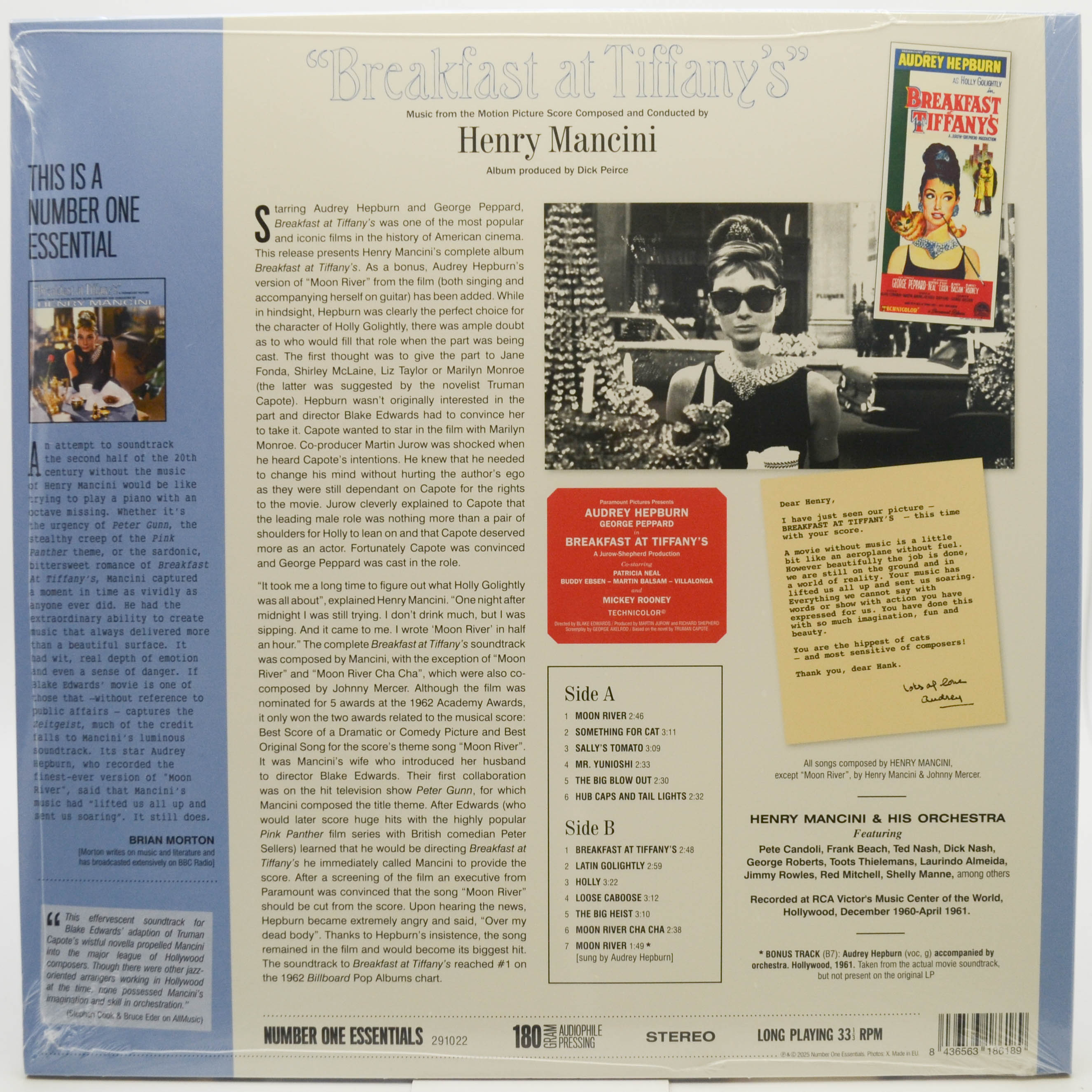 Henry Mancini — Breakfast At Tiffany's, 1961