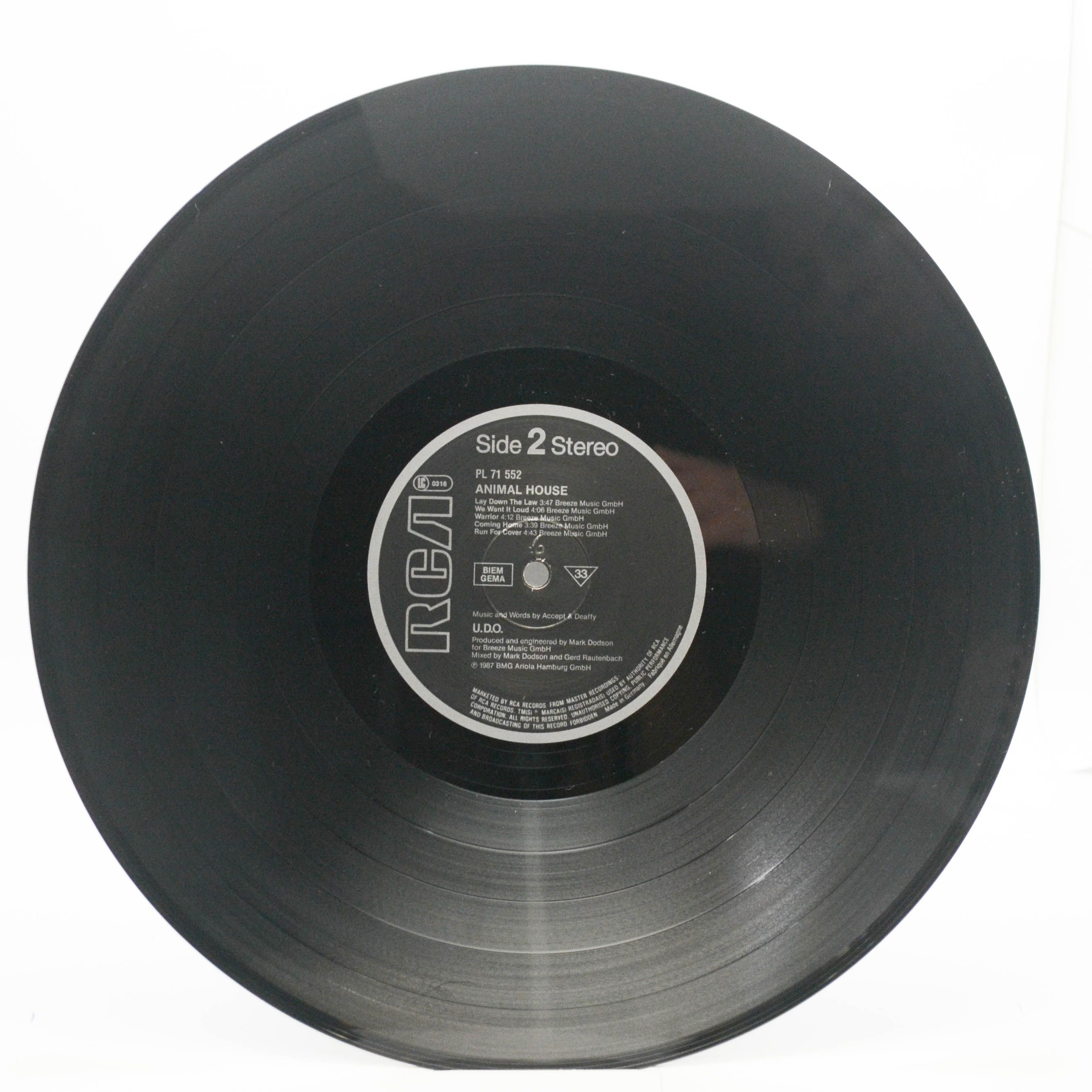 U.D.O. — Animal House, 1987