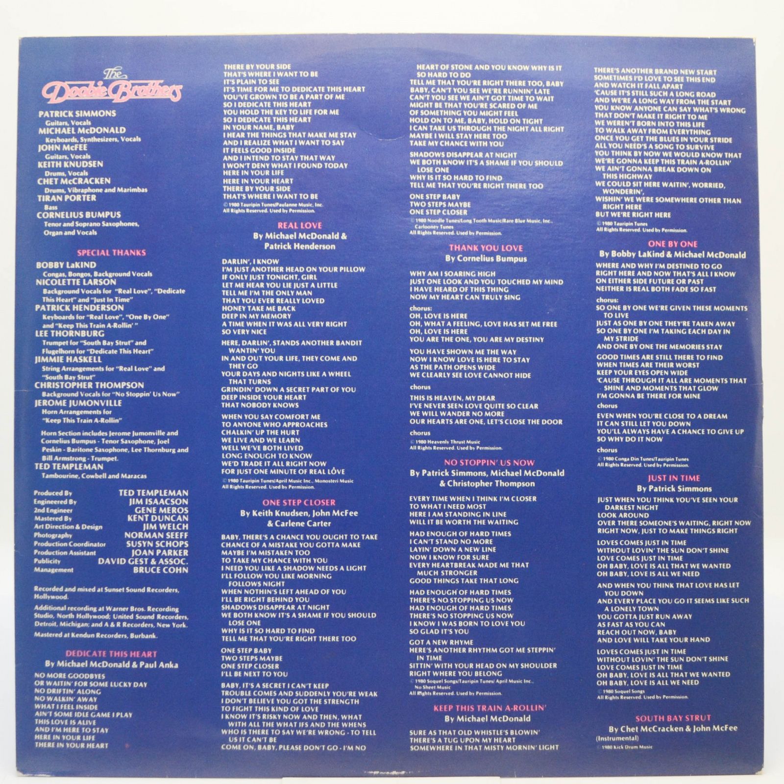 Doobie Brothers — One Step Closer (USA), 1980