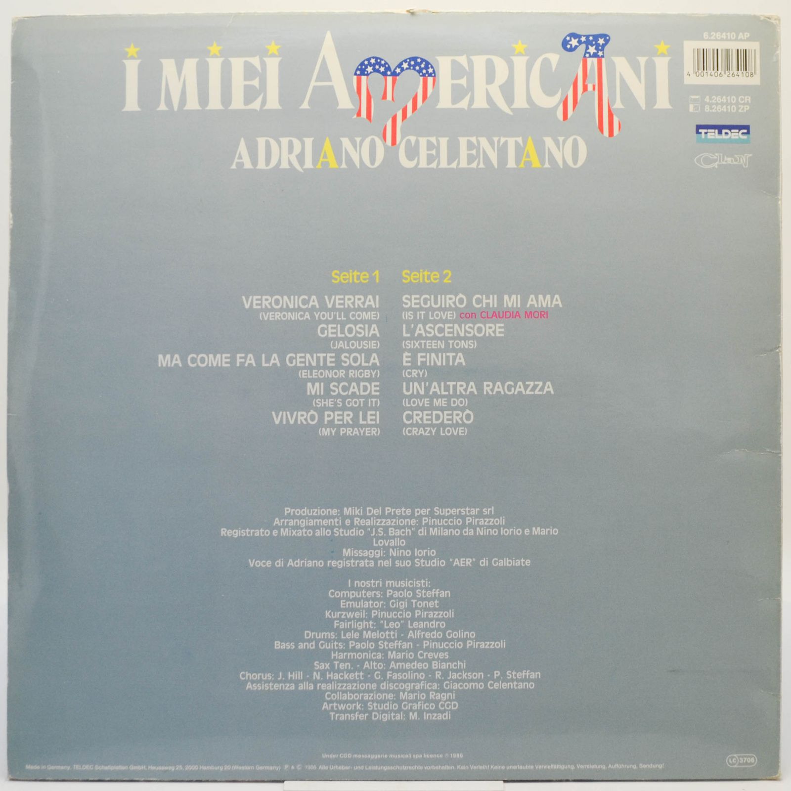 Adriano Celentano — I Miei Americani, 1986