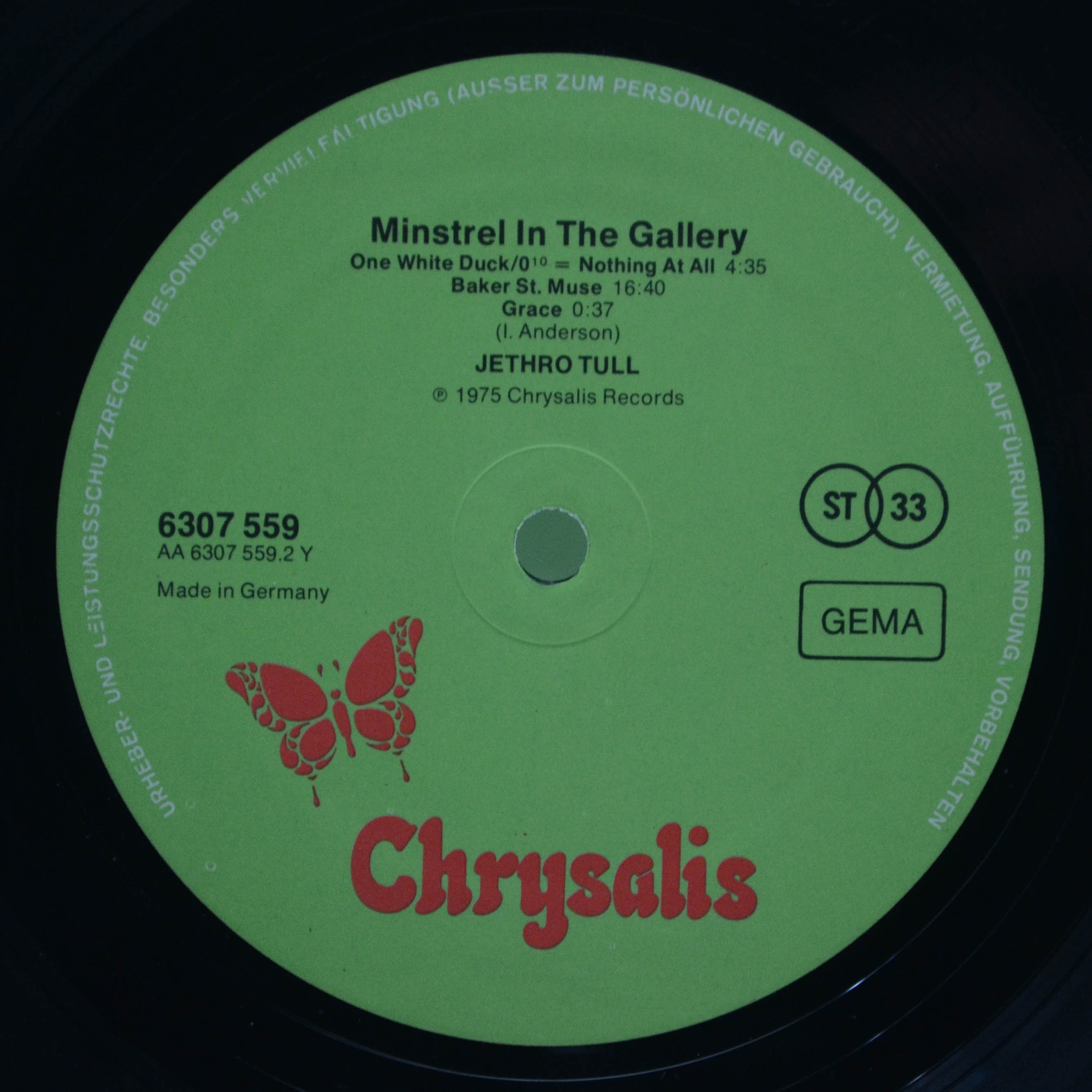 Jethro Tull — Minstrel In The Gallery, 1975