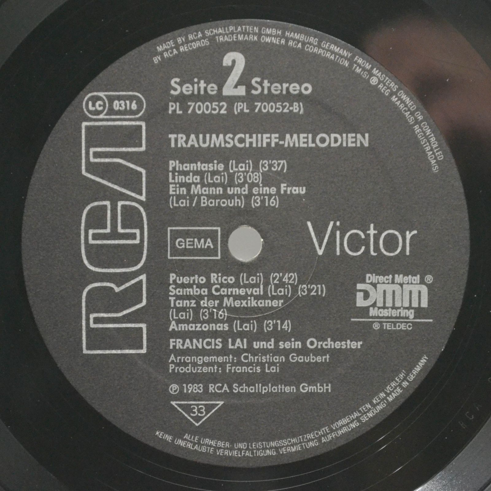 Francis Lai — Traumschiff-Melodien, 1983