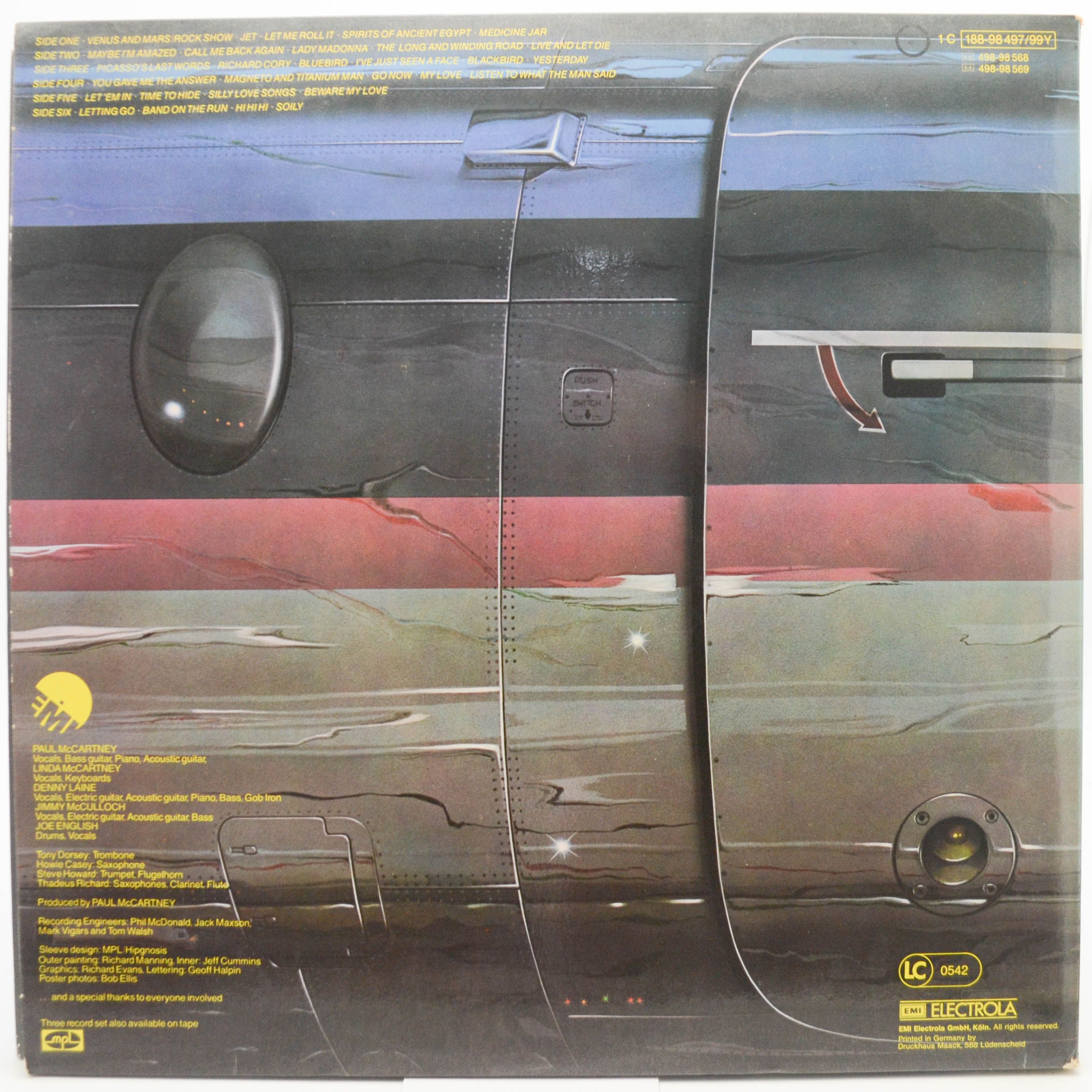 Wings — Wings Over America (3LP, poster), 1976