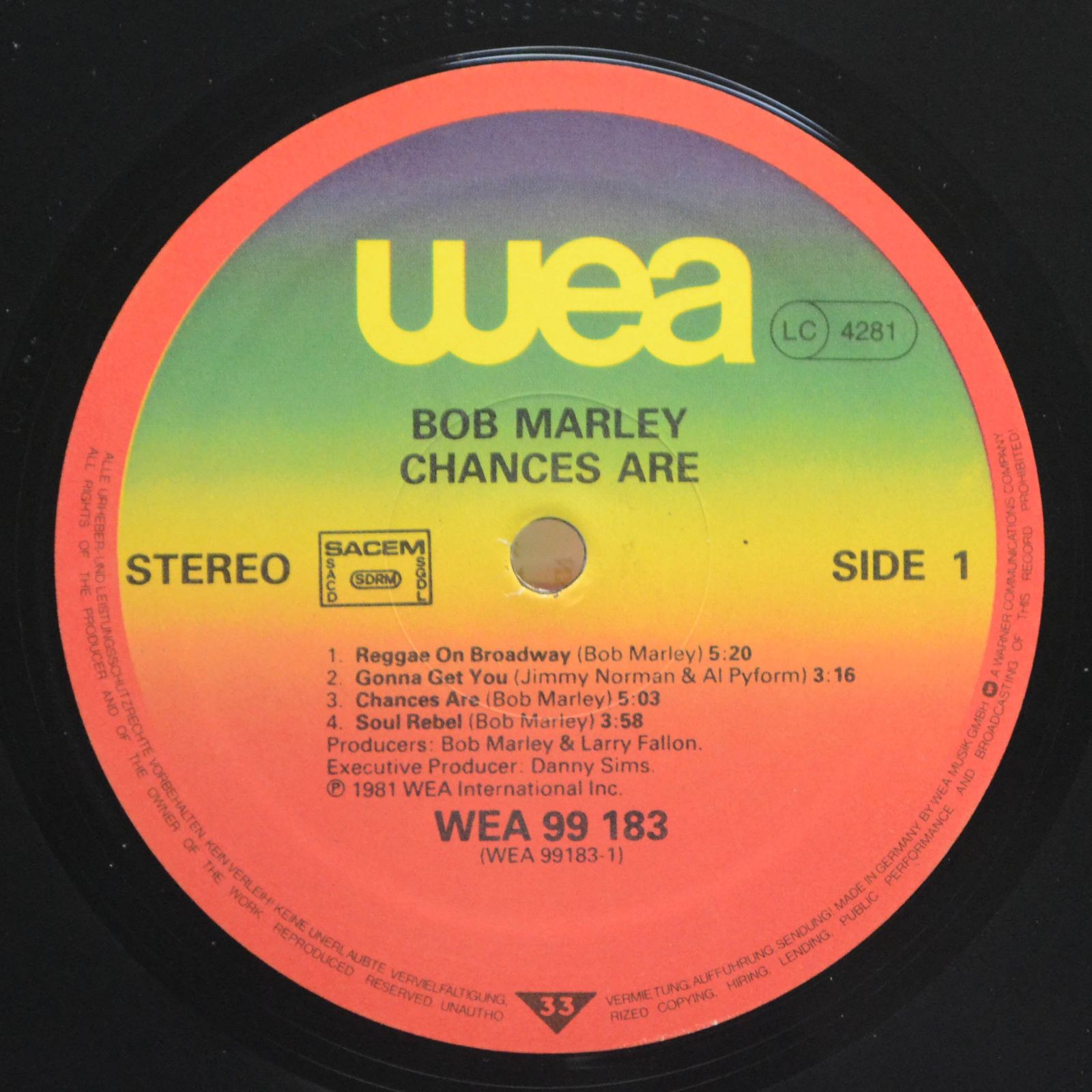 Bob Marley — Chances Are, 1981