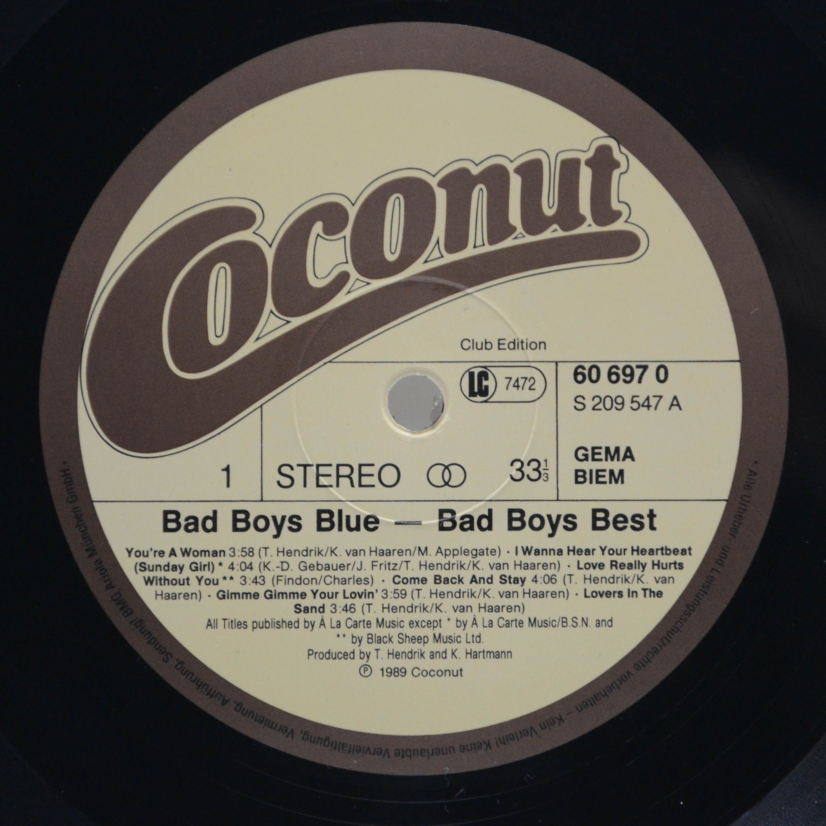 Bad Boys Blue — Bad Boys Best, 1989