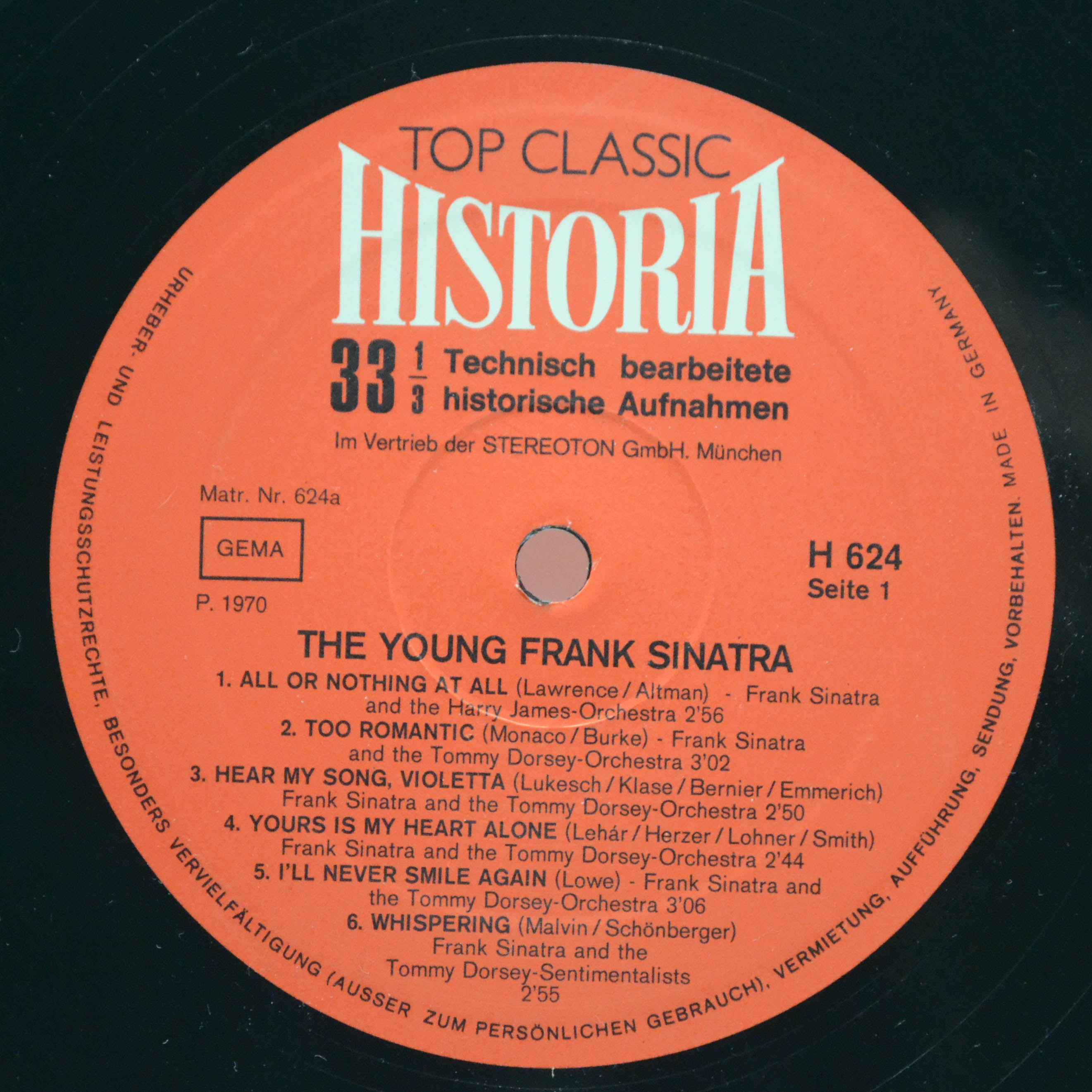 Frank Sinatra — The Young Frank Sinatra, 1970