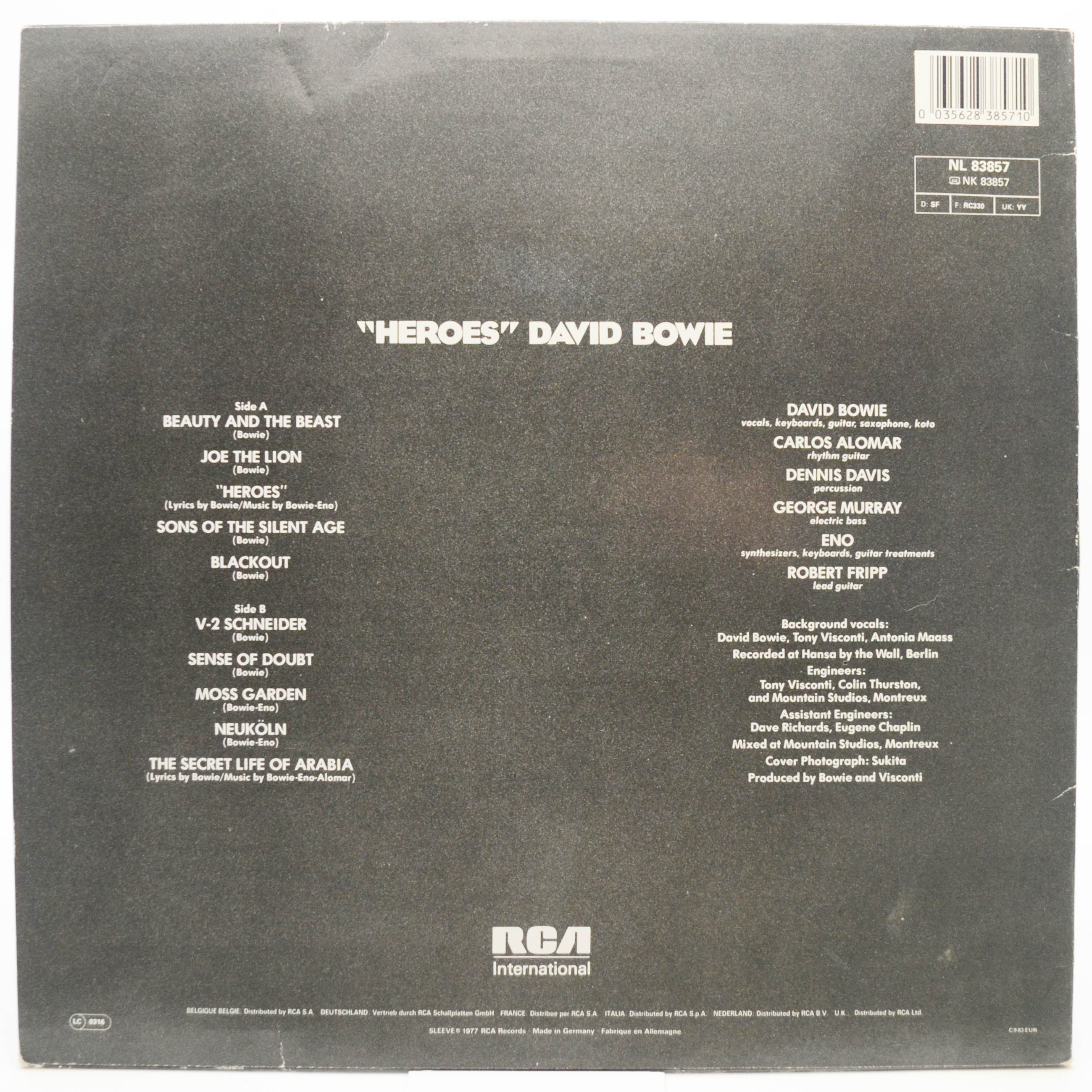 David Bowie — "Heroes", 1985