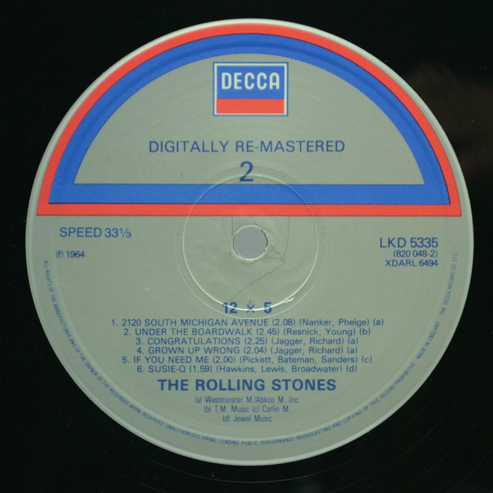 Rolling Stones — 12 X 5 (UK), 1964