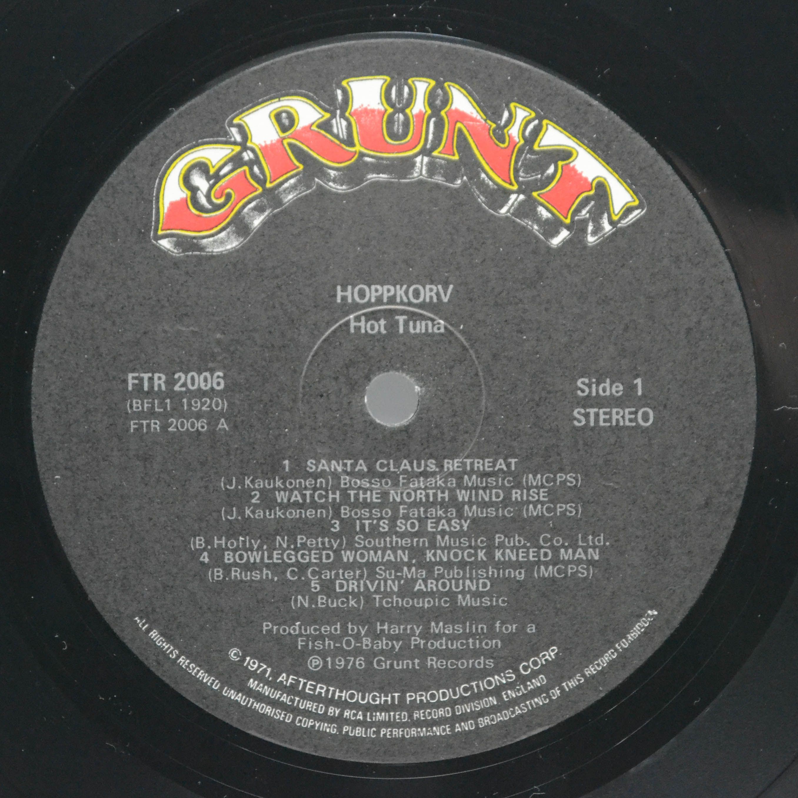 Hot Tuna — Hoppkorv (UK), 1976