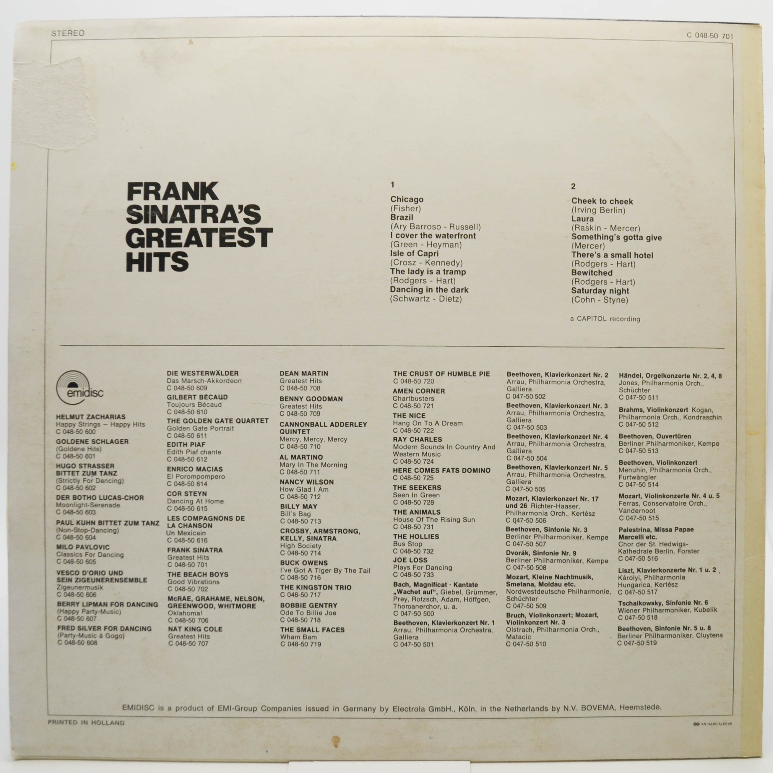 Frank Sinatra — Frank Sinatra's Greatest Hits, 1960