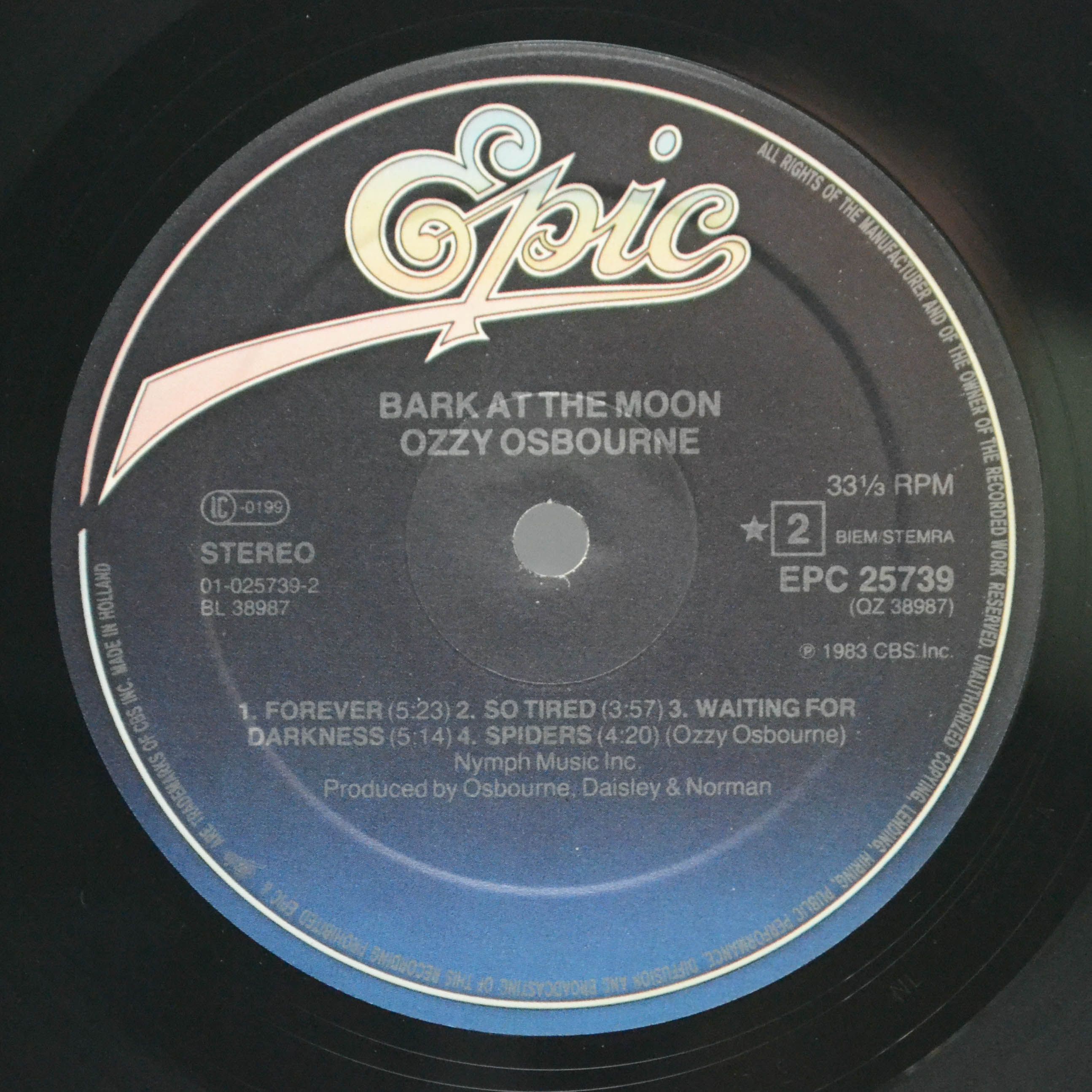 Ozzy Osbourne — Bark At The Moon, 1983