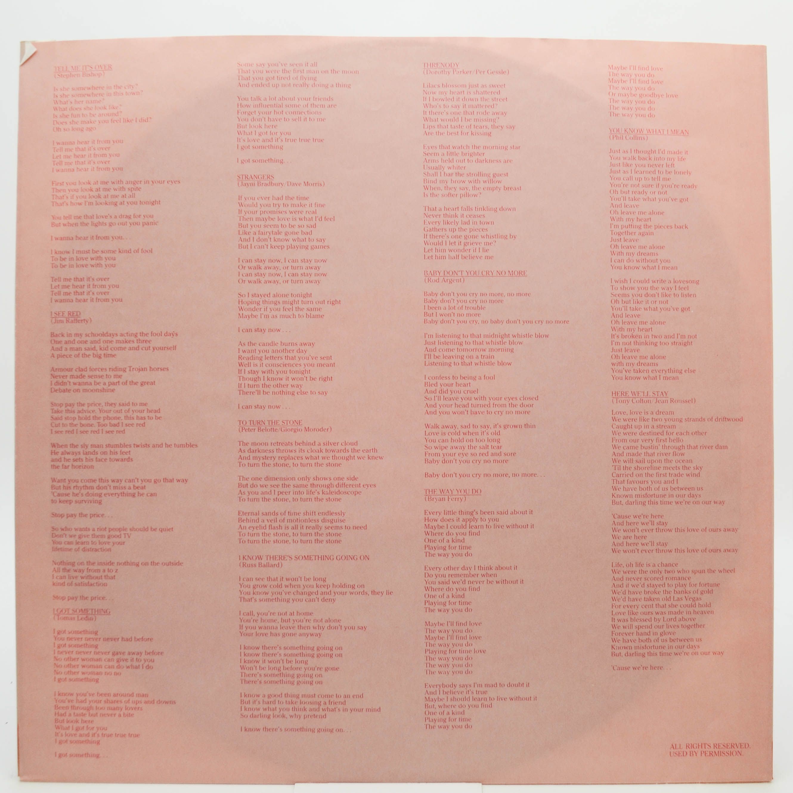 Frida — Something's Going On, 1982