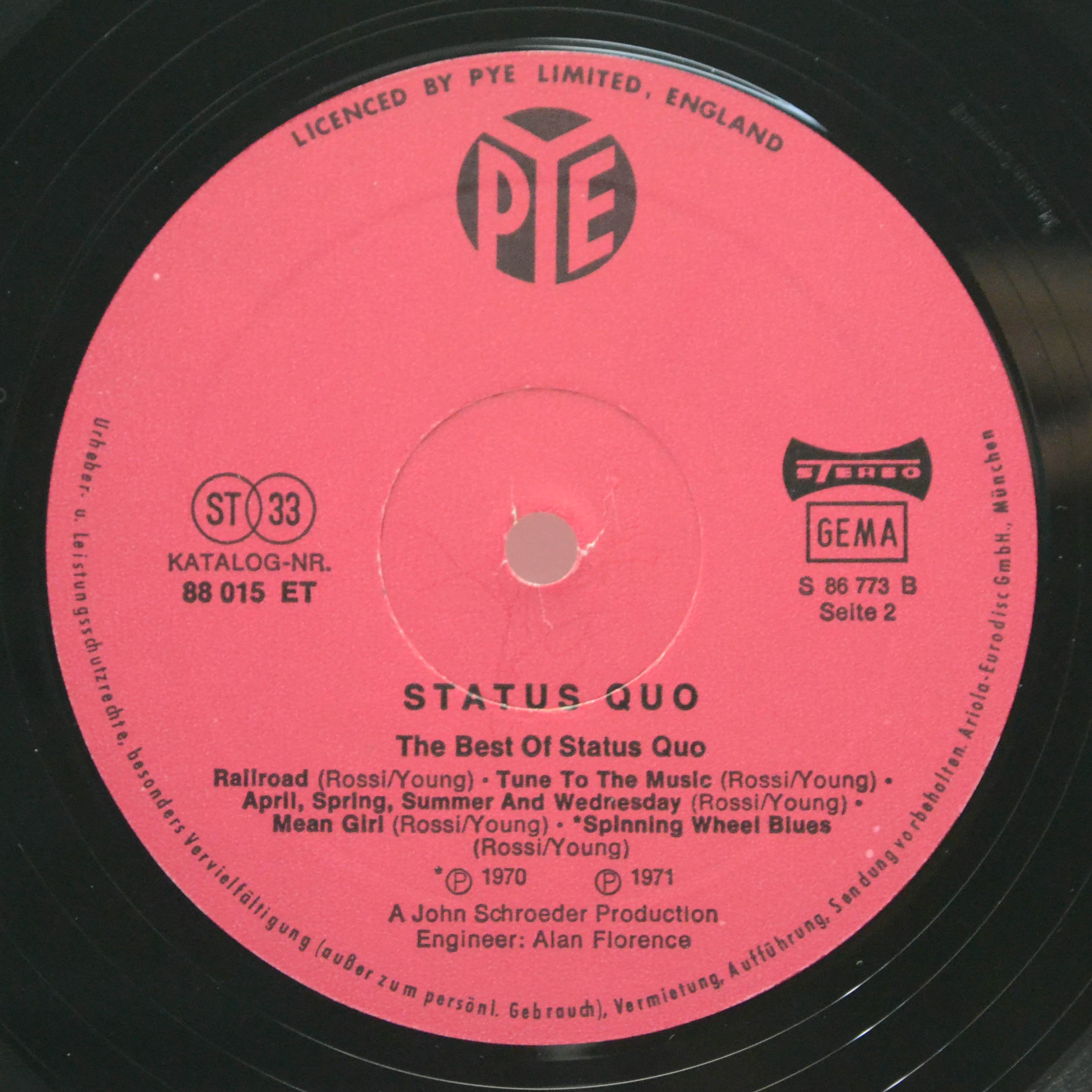 Status Quo — The Best Of Status Quo, 1971