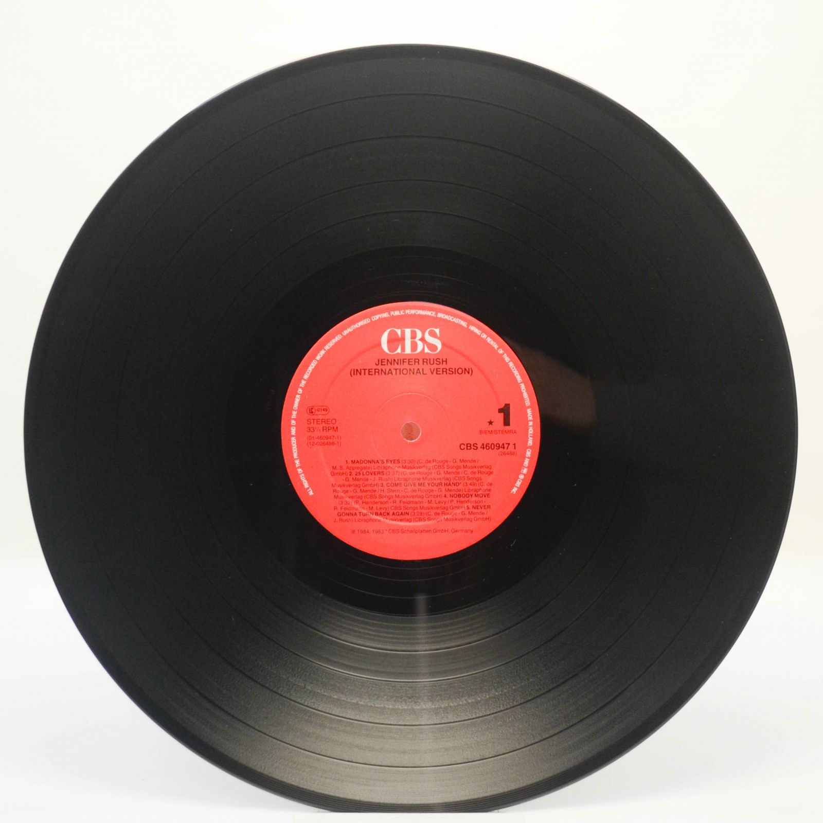 Jennifer Rush — Jennifer Rush (International Version), 1984