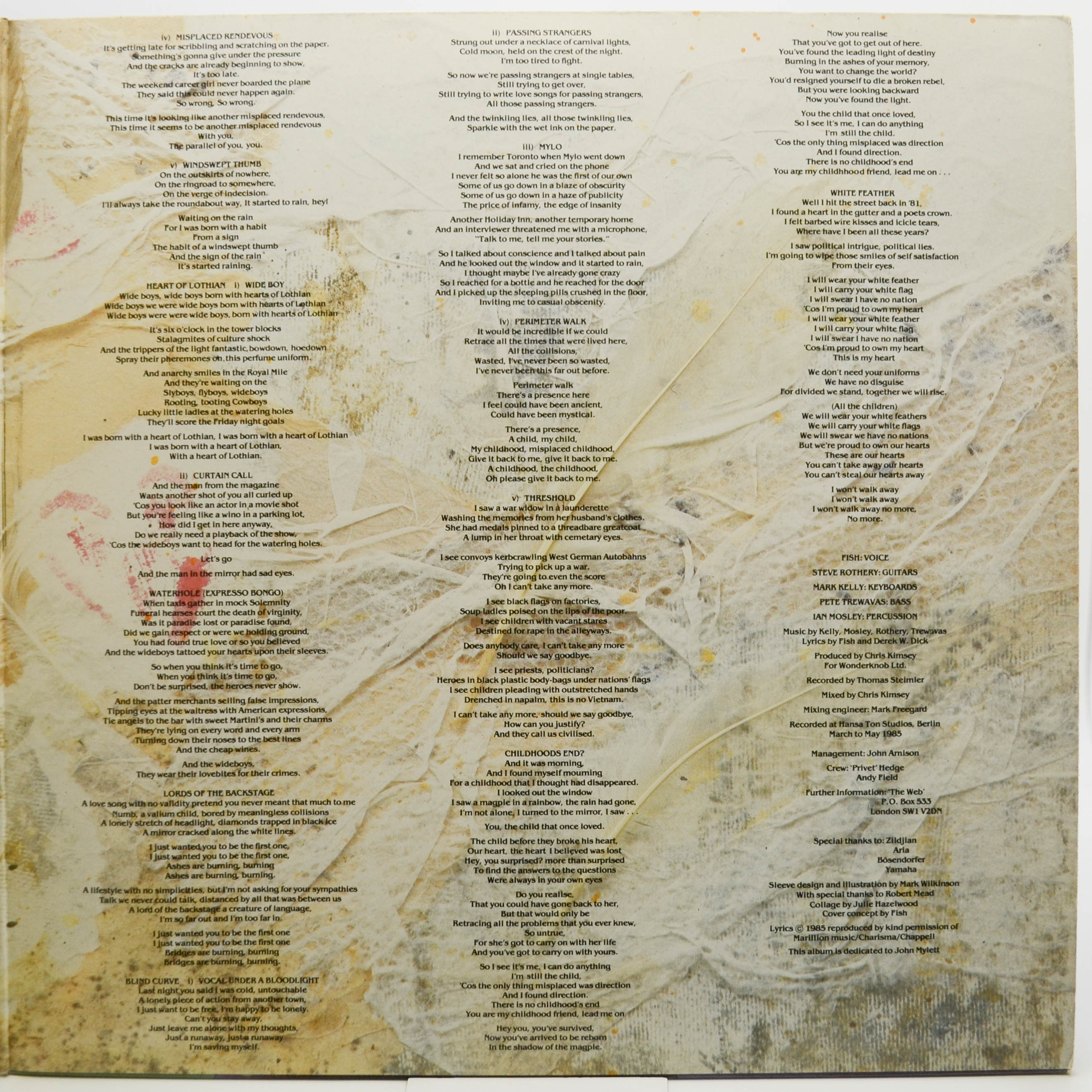 Marillion — Misplaced Childhood, 1985