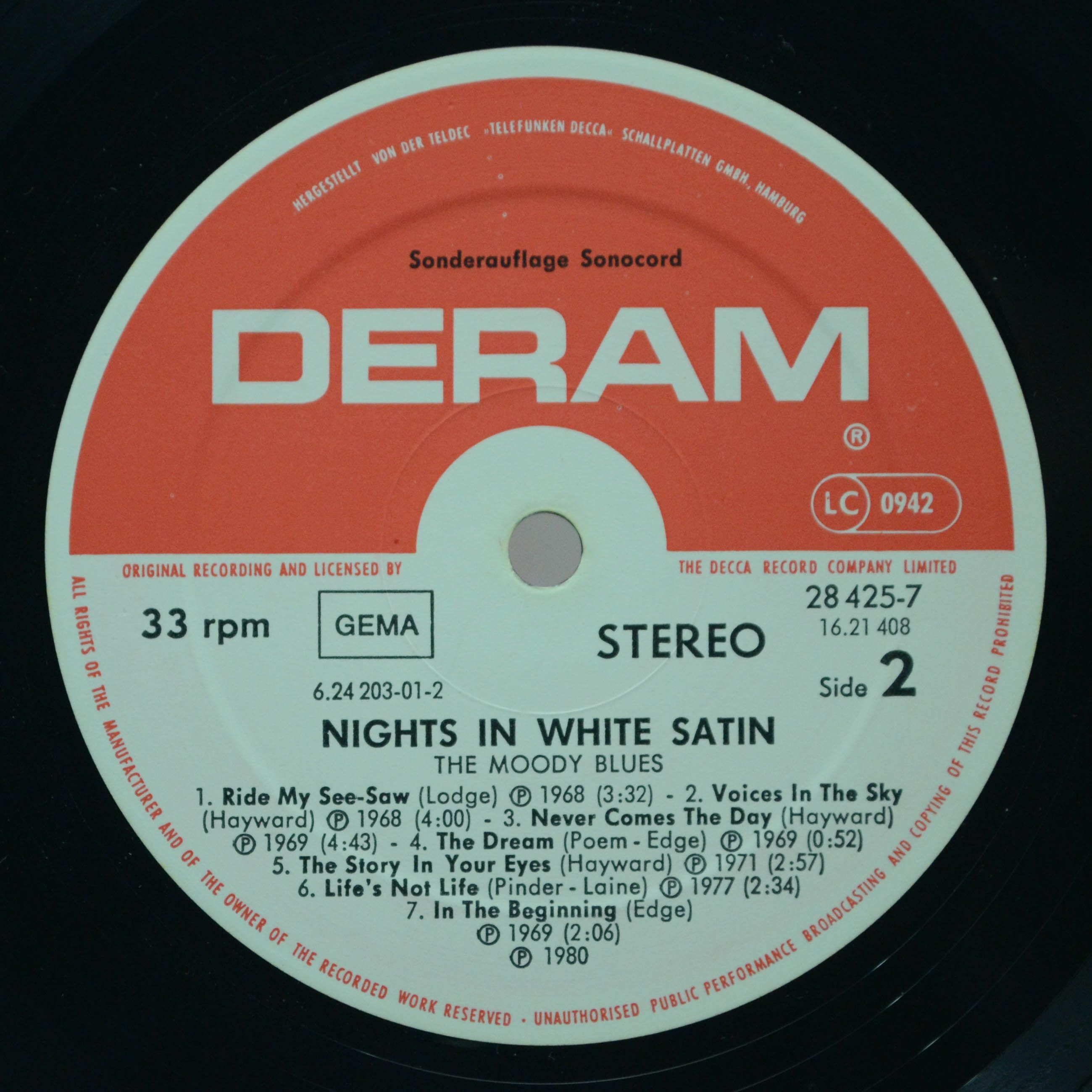 Moody Blues — Nights In White Satin, 1980