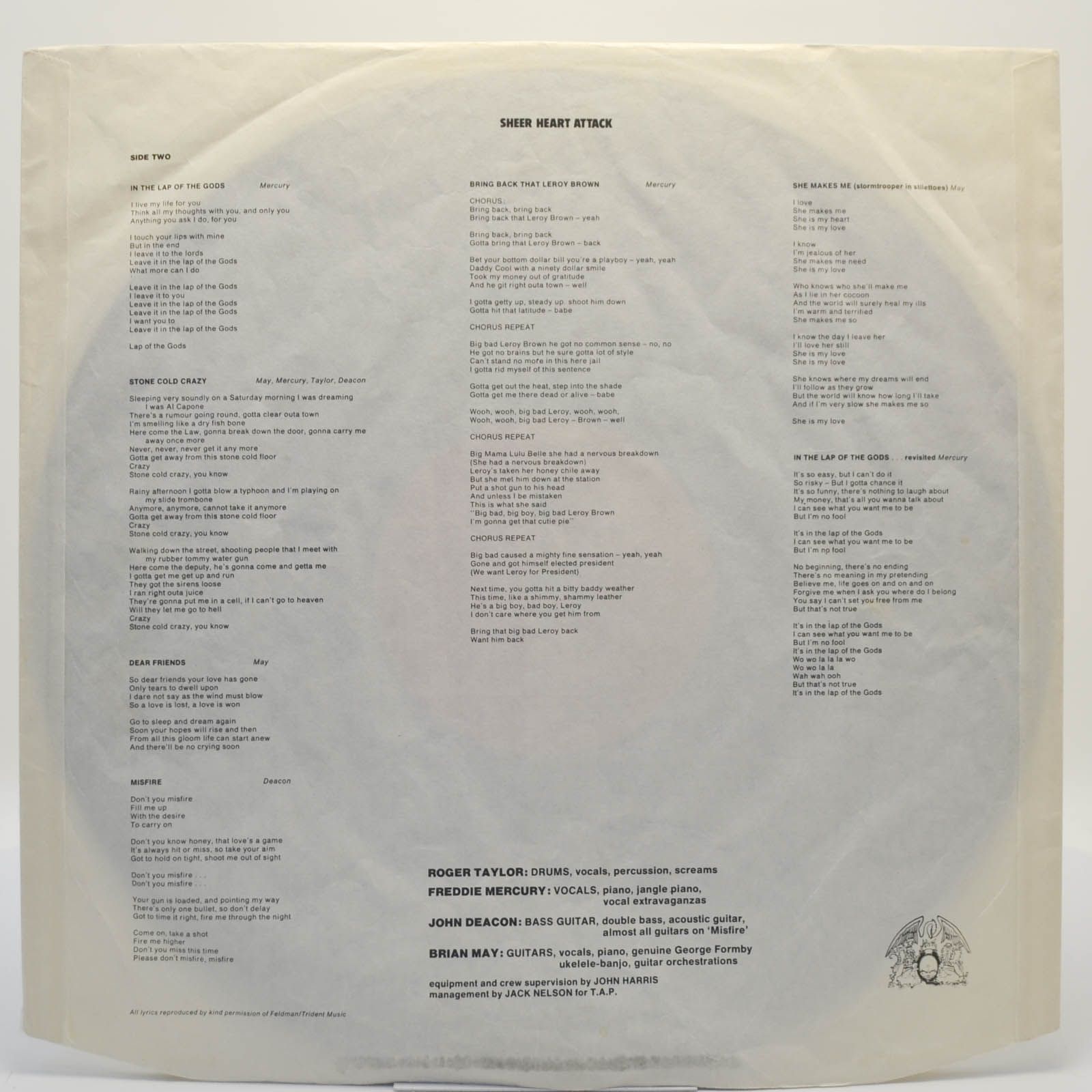 Queen — Sheer Heart Attack, 1974