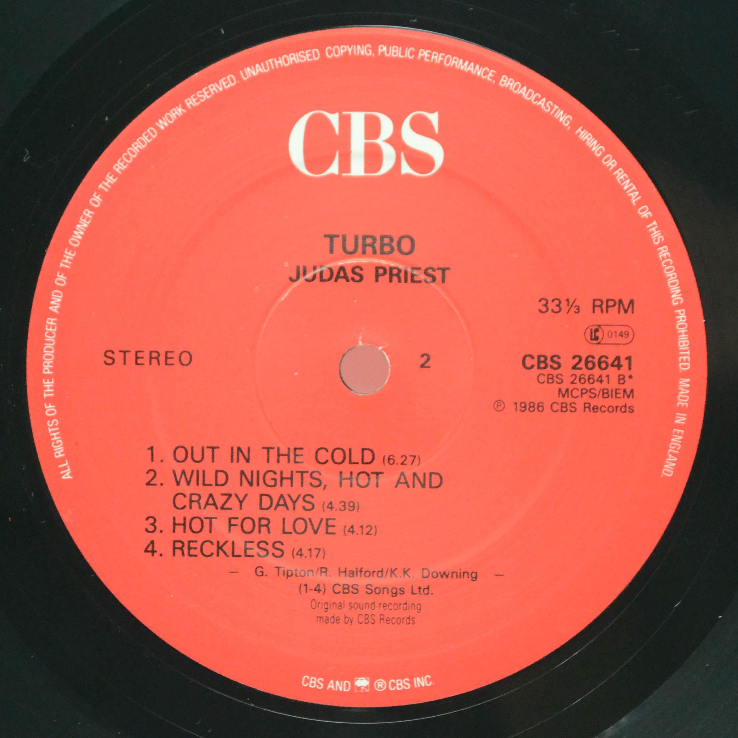 Judas Priest — Turbo (1-st, UK), 1986