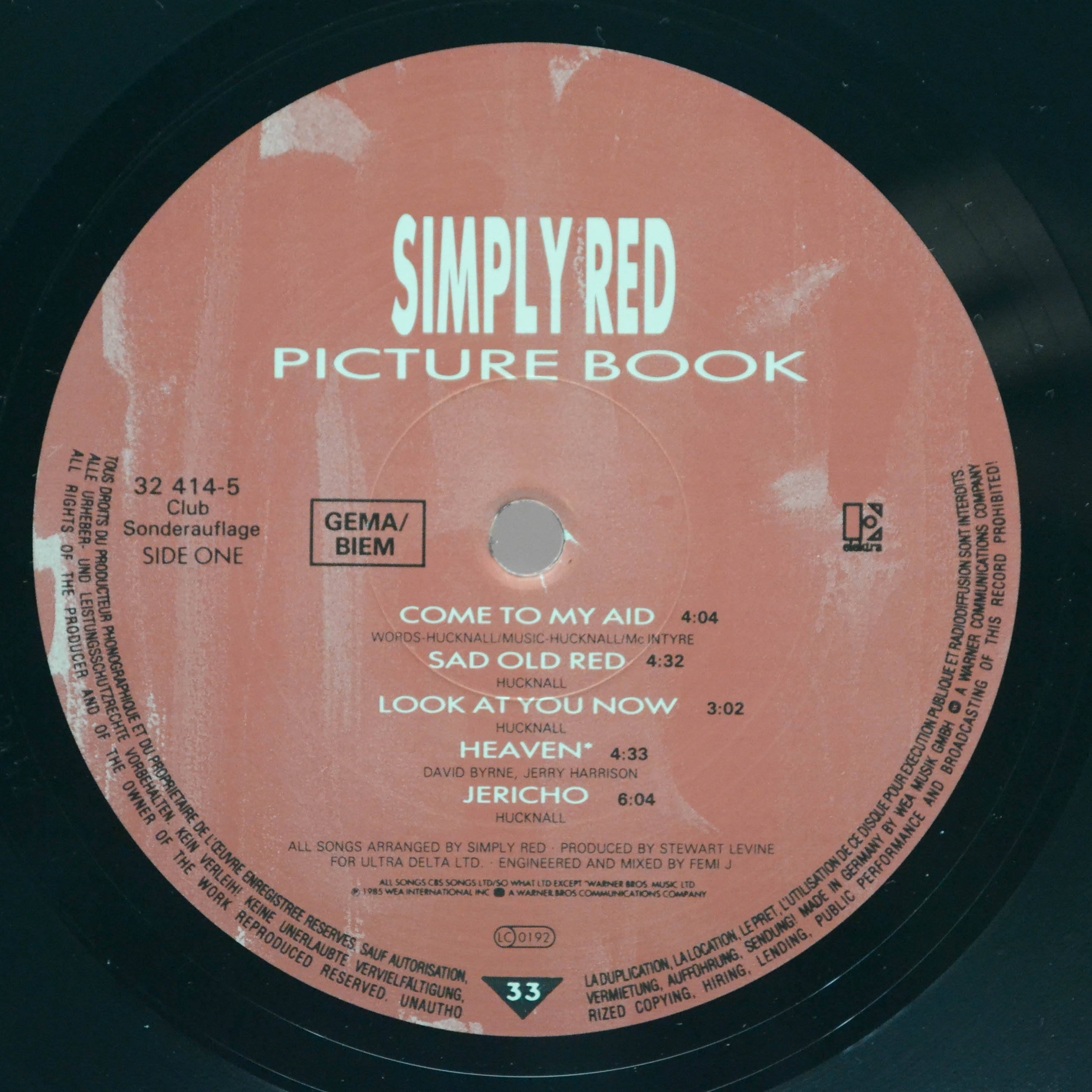 Simply Red — Picture Book, 1985