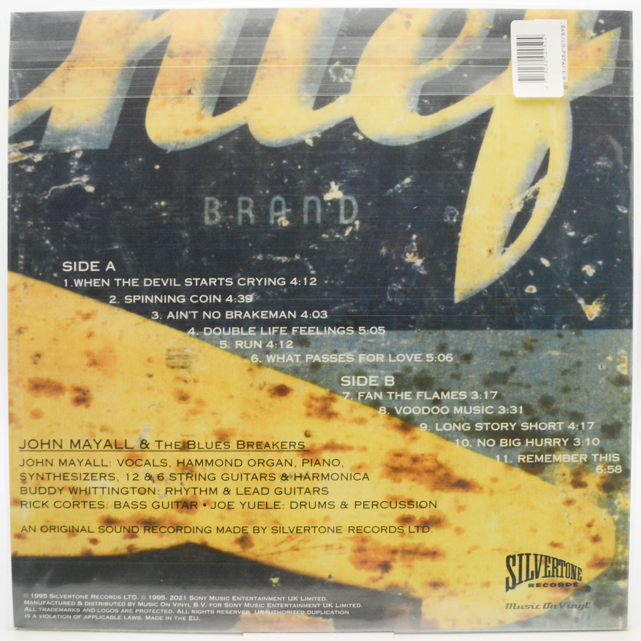 John Mayall & The Bluesbreakers — Spinning Coin, 1995