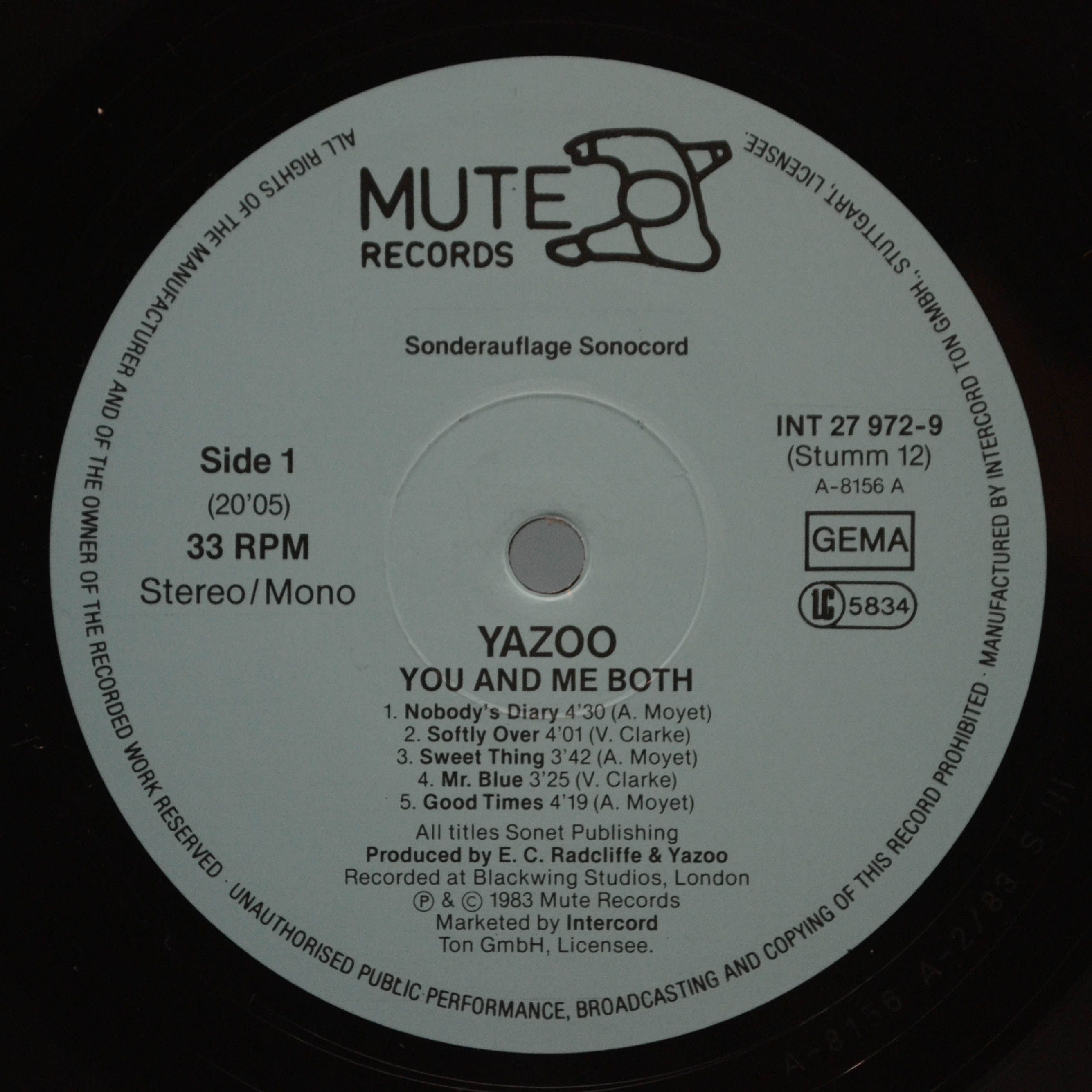 Yazoo — You And Me Both, 1983